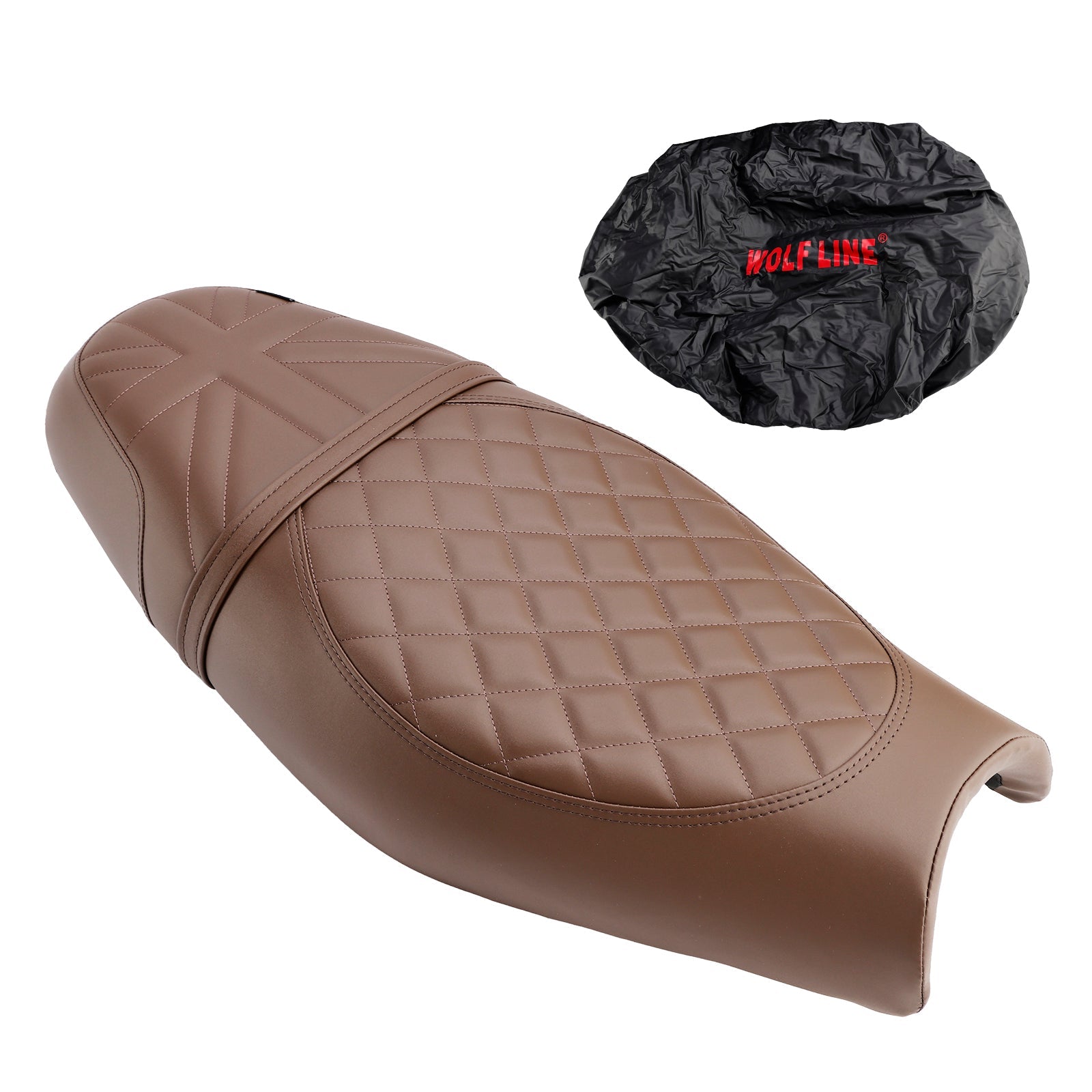 Reemplace el asiento del conductor delantero/trasero del pasajero negro para la calle Twin Speed Twin 900 Brown