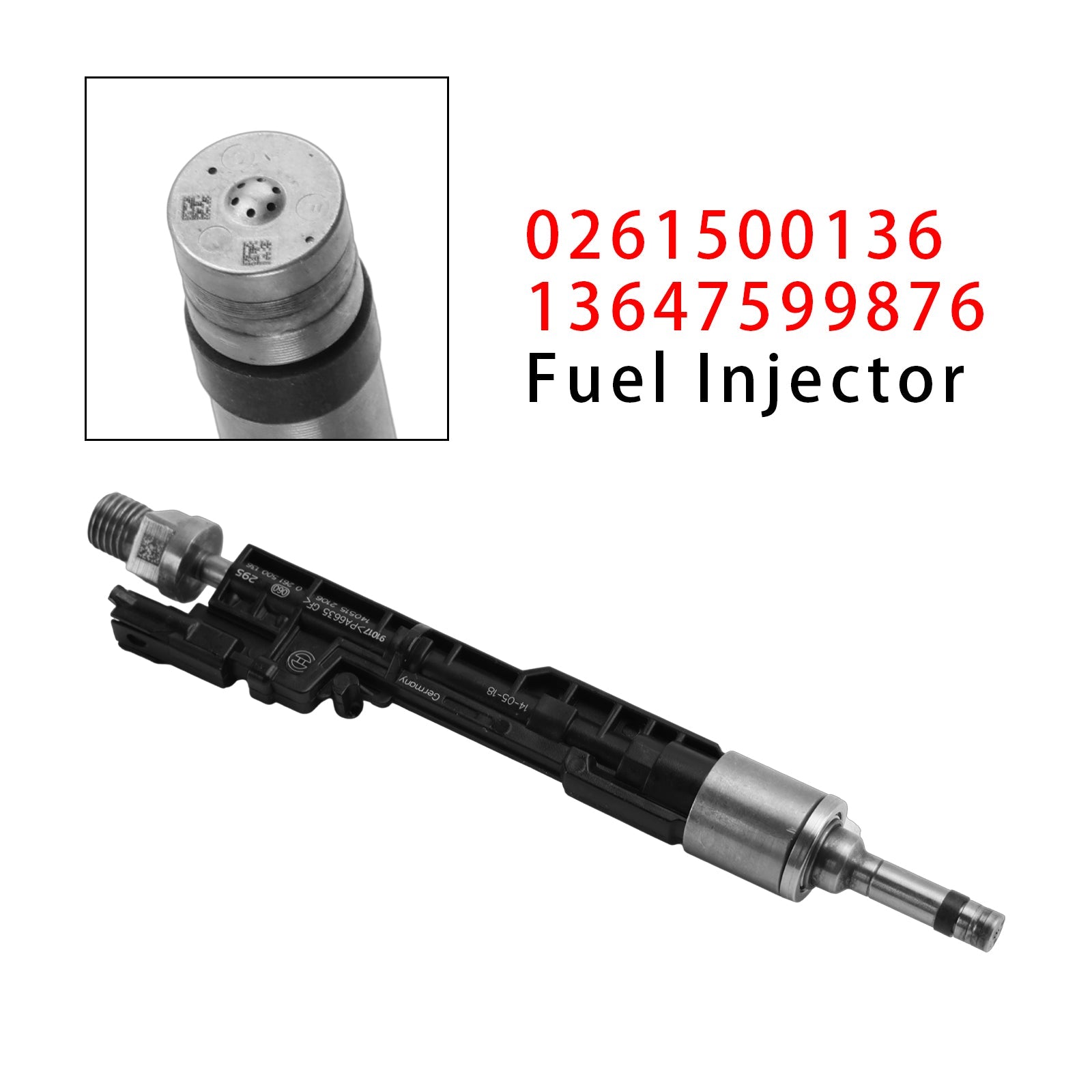 1x polttoainesuutin BMW F10 M5, F06, F07, F12, F13, F15 X5 0261500136 13647599876