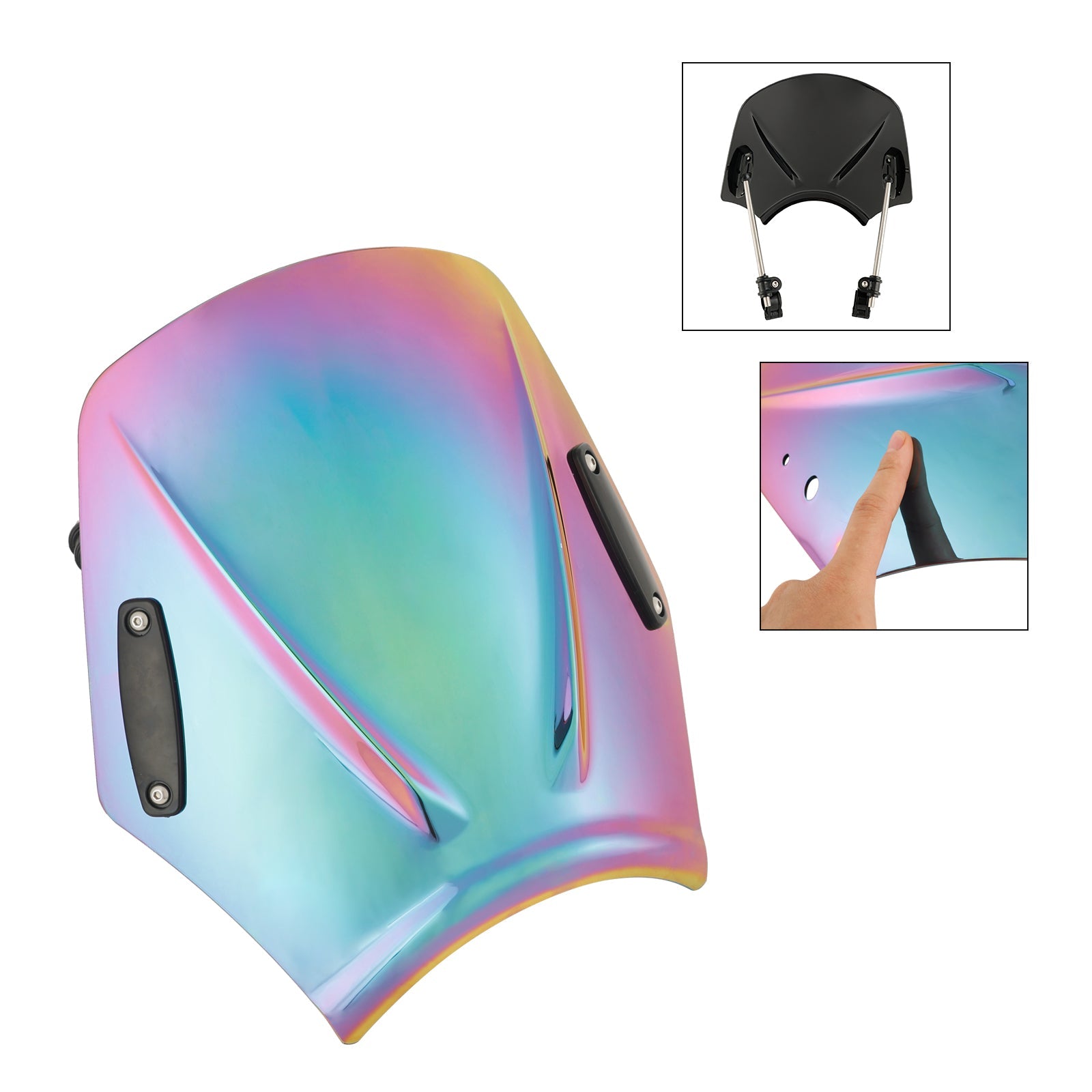 Moto con manubrio 22 mm/7/8 "Vidone del parabrezza universale