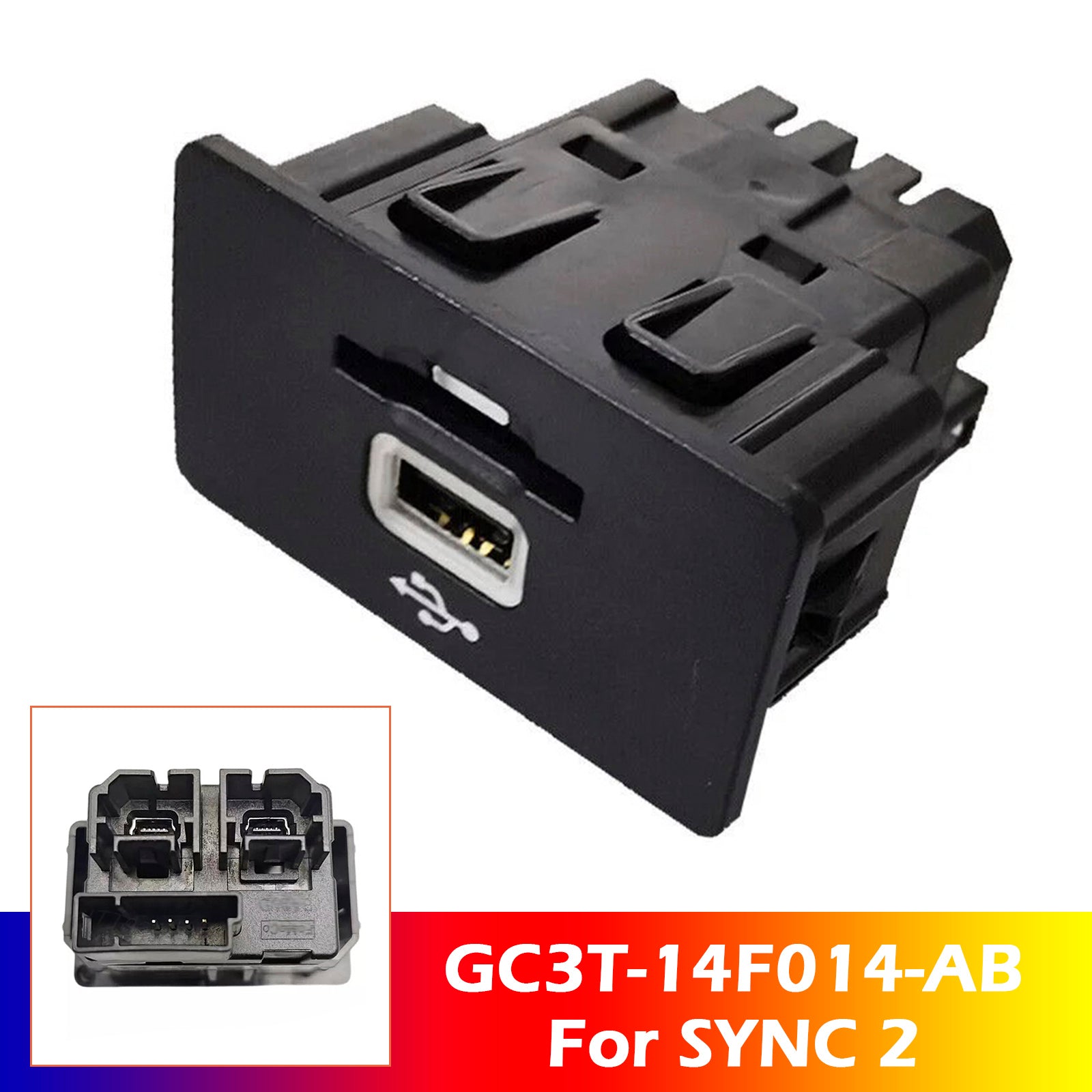 Hub multimédia USB avec module de carte SD pour Ford pour SYNC 2 GC3T-14F014-AB
