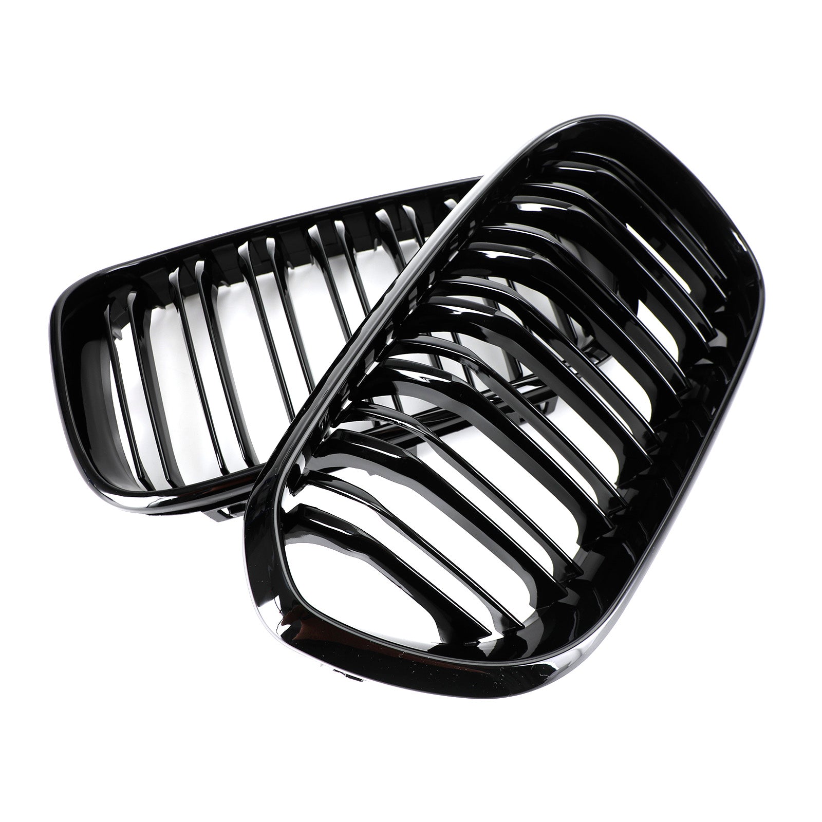 Front Kidney Grill Grille pour BMW 1 Series F20 F21 2015-2017 Gloss Black Double