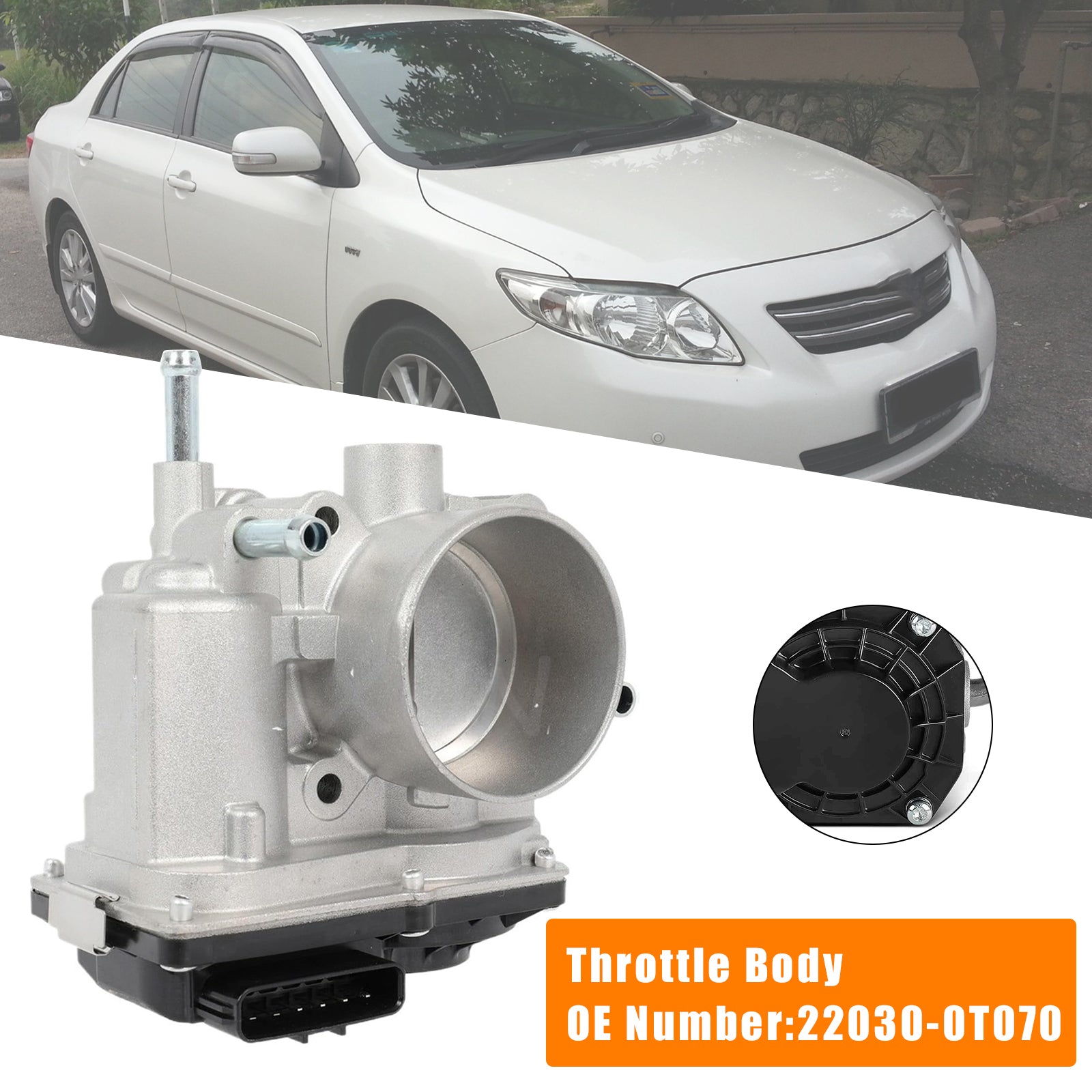 Kaasuläppäkotelo Toyota Matrix L4 1.8L bensiiniautoon (2009-2010) - Osanumero : 22030-0T070 678023 19205603