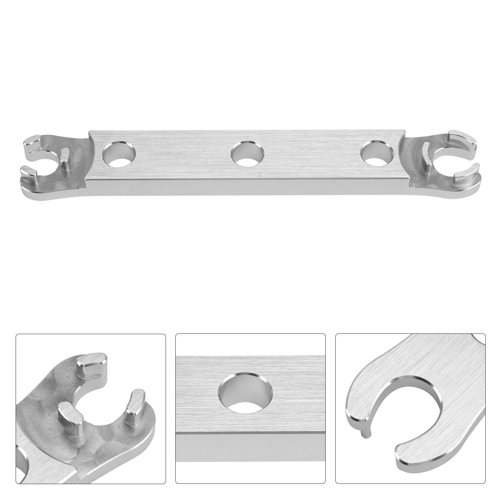 De onderste aluminium dop ontmantelen. Gereedschap gebruikt voor de reconstructie van DVO Saphire/Onyx Forks.