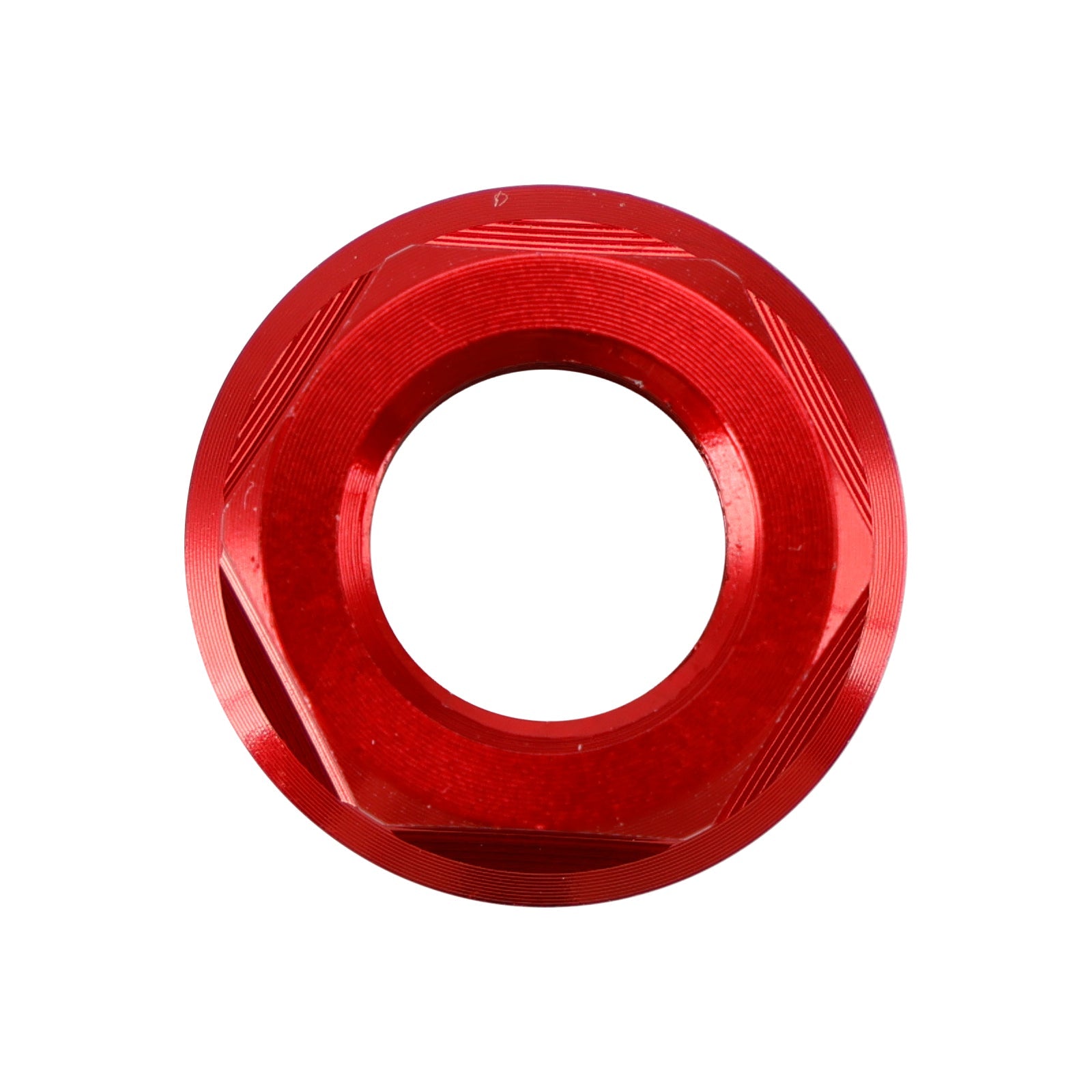 6 tuercas de brida de piñón trasero de aluminio M10 x 1,5 mm, color rojo para motocicleta