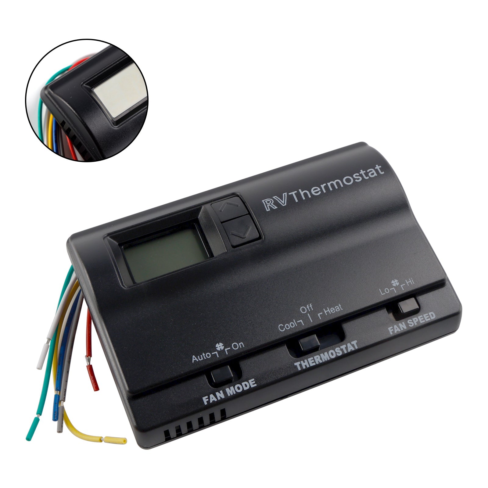 Termostato di sostituzione digitale per riscaldamento/raffreddamento compatibile con Coleman 83303362, nero