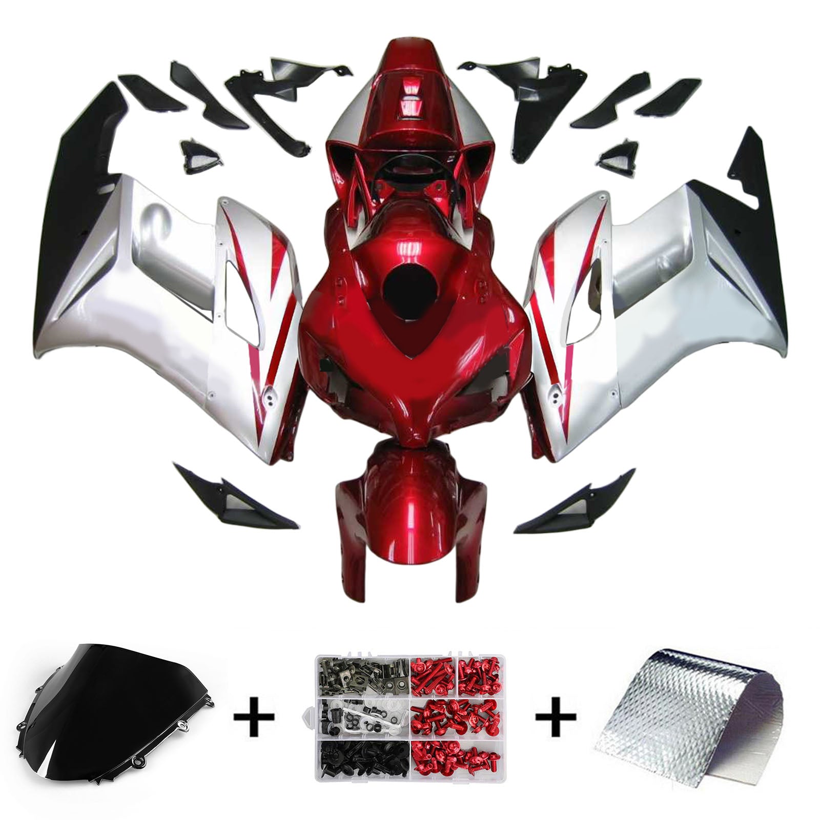 Kit de carenado de inyección, carrocería de plástico ABS para Honda CBR1000RR 2004-2005