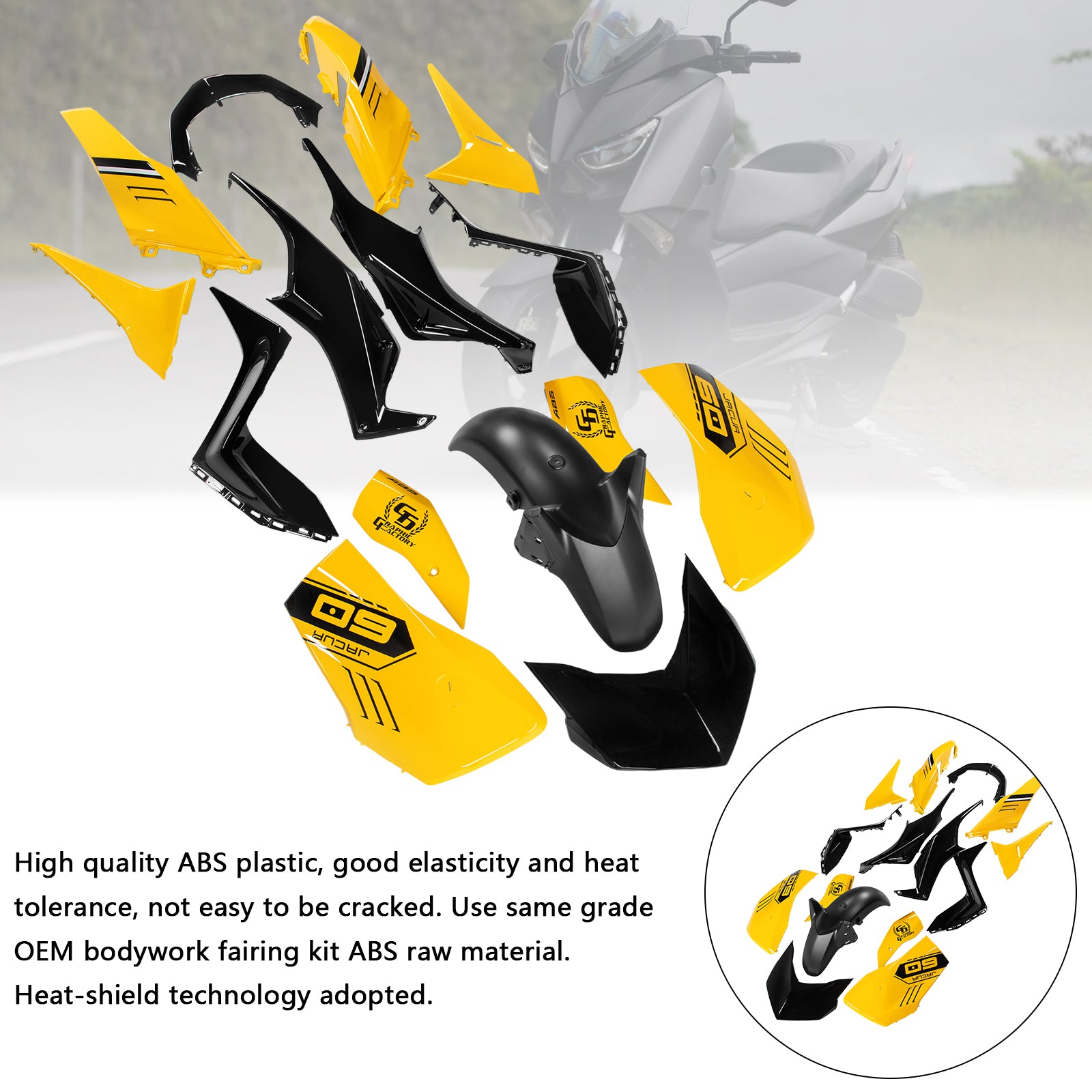 Kit de carénage de carrosserie ABS par injection pour Yamaha X-MAX 300 XMAX 2023-2024