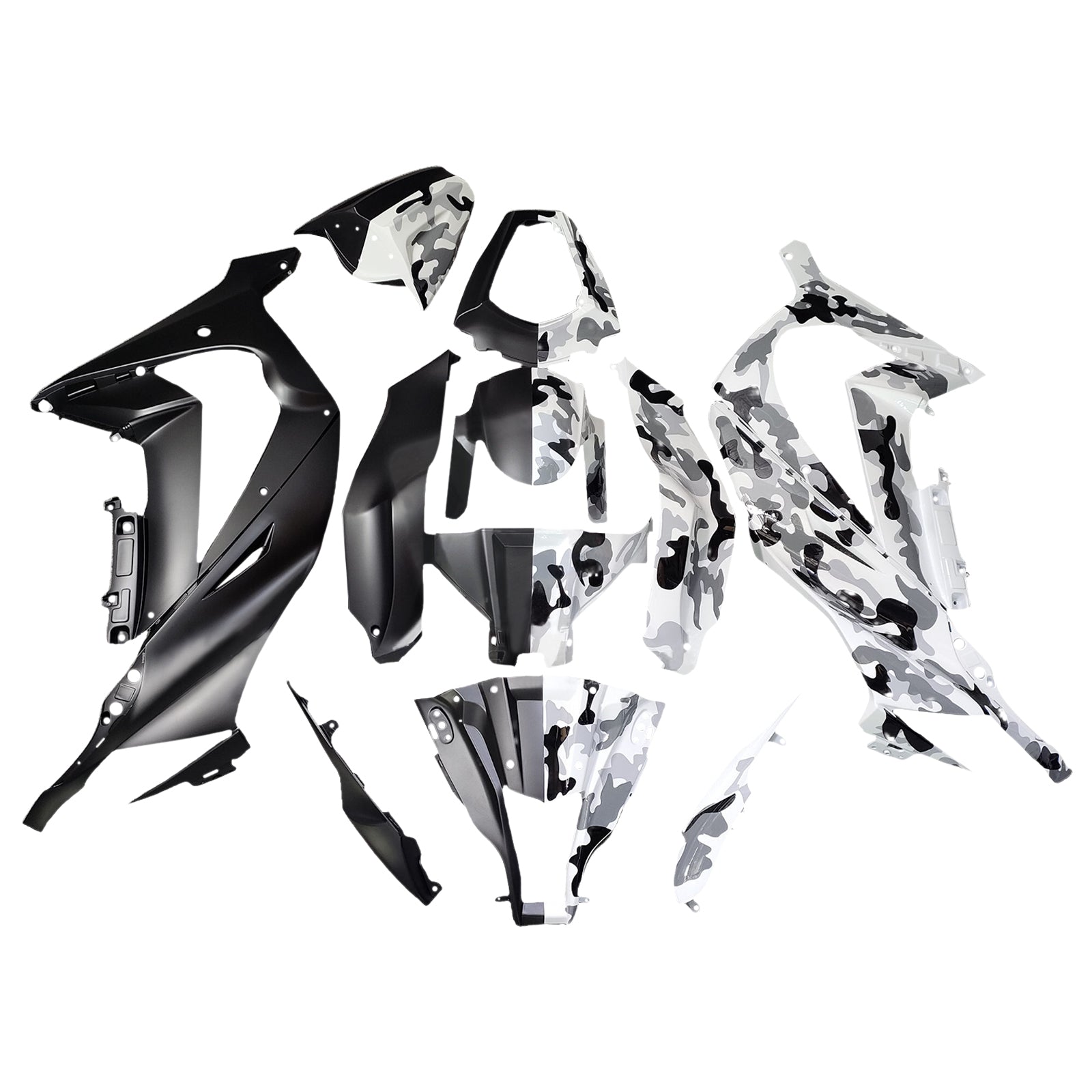 Kit de carénage par injection, carrosserie en plastique ABS pour Kawasaki ZX10R 2011-2015