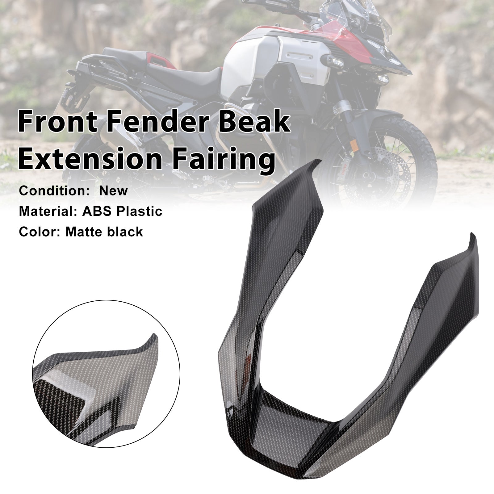 Extension de carénage de garde-boue avant pour BMW R1300GS 2024-2025