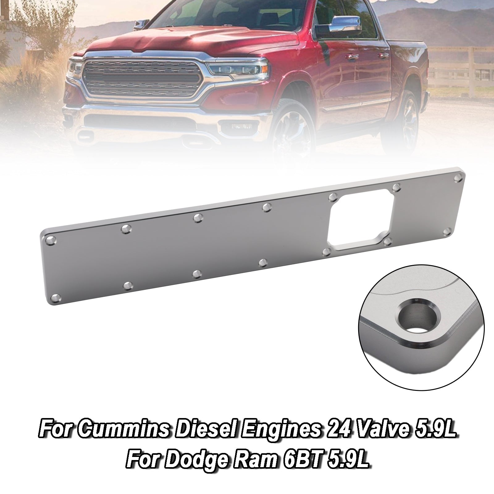 Plaque de plénum de collecteur d'admission 24 V 551714 pour Dodge Ram 6BT 5,9 L