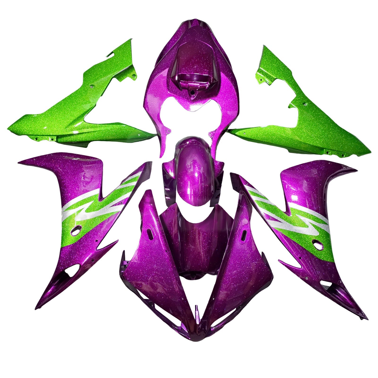 Kit carenatura iniettata in plastica ABS per Yamaha YZFR1 YZF-R1 2004-2006