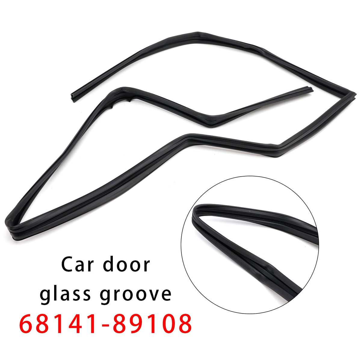 Goulotte de vitre de porte avant avec aération 68141-89108 pour Toyota 4Runner 1985-1989