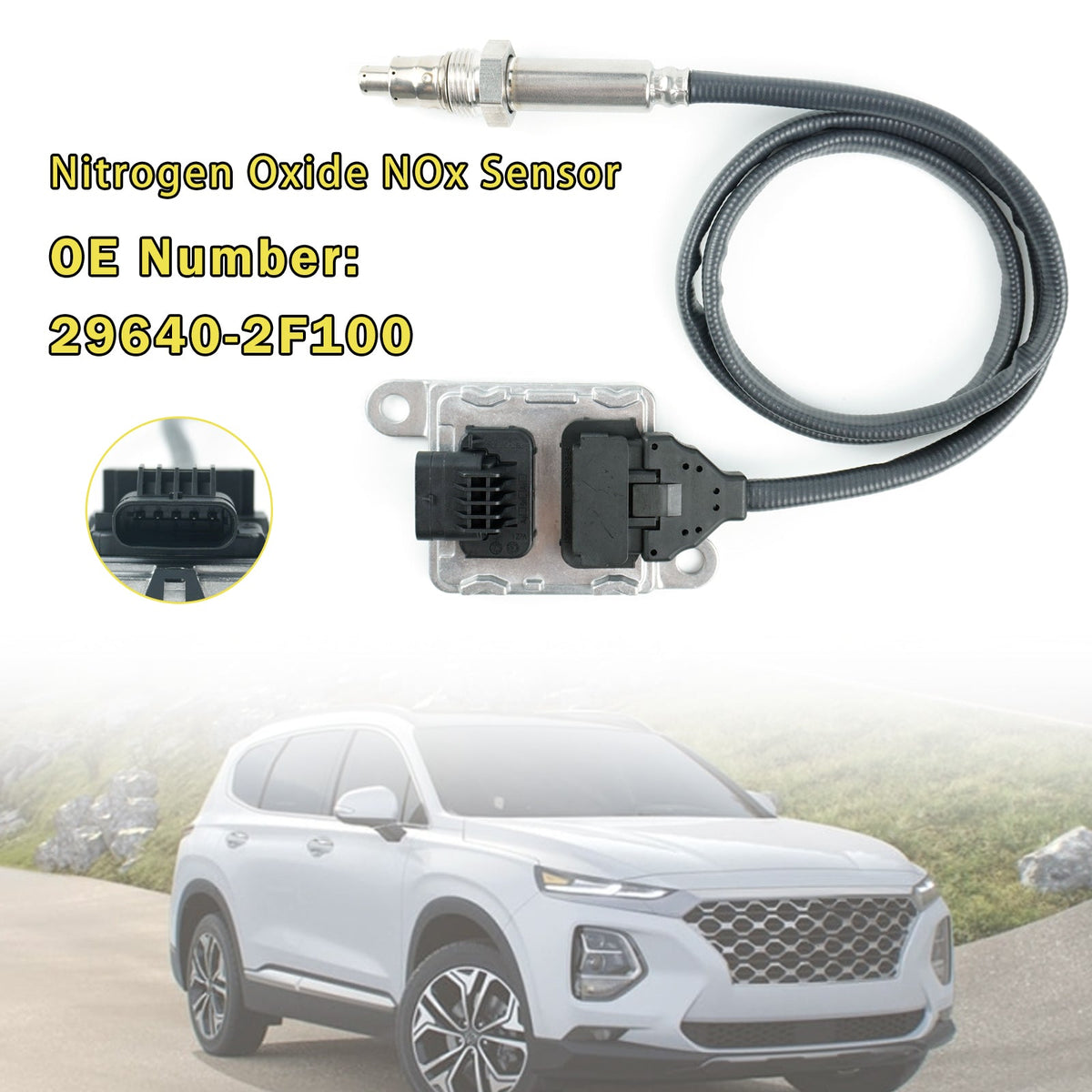 Sensor de óxido de nitrógeno (NOx) 29640-2F100 para Hyundai Santa Fe 2.0 y Palisade 2.2 (2018-2020)