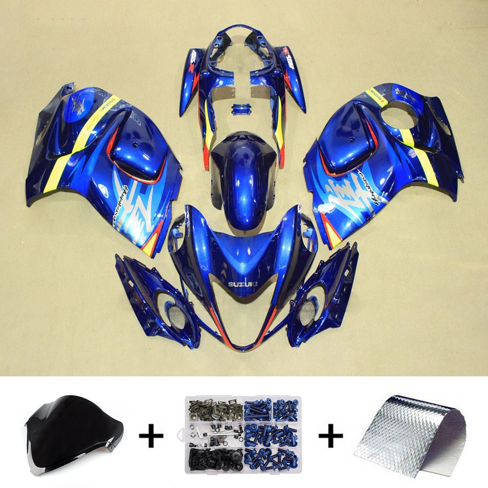 Kit de carénage injecté en plastique ABS pour Suzuki Hayabusa GSX1300R 2008-2020