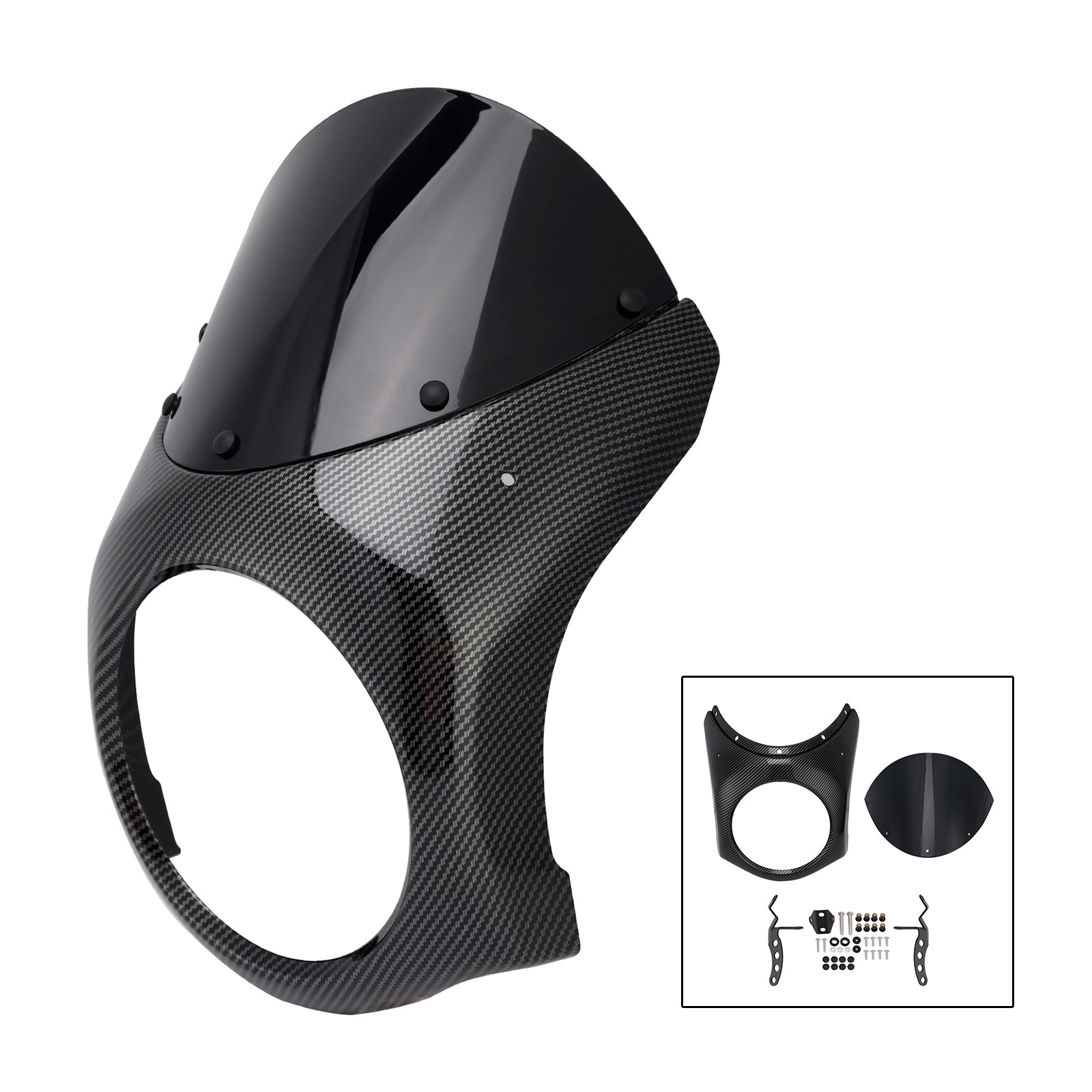 Fiera del parabrezza del faro per eliminatori Kawasaki 500 2024-2025