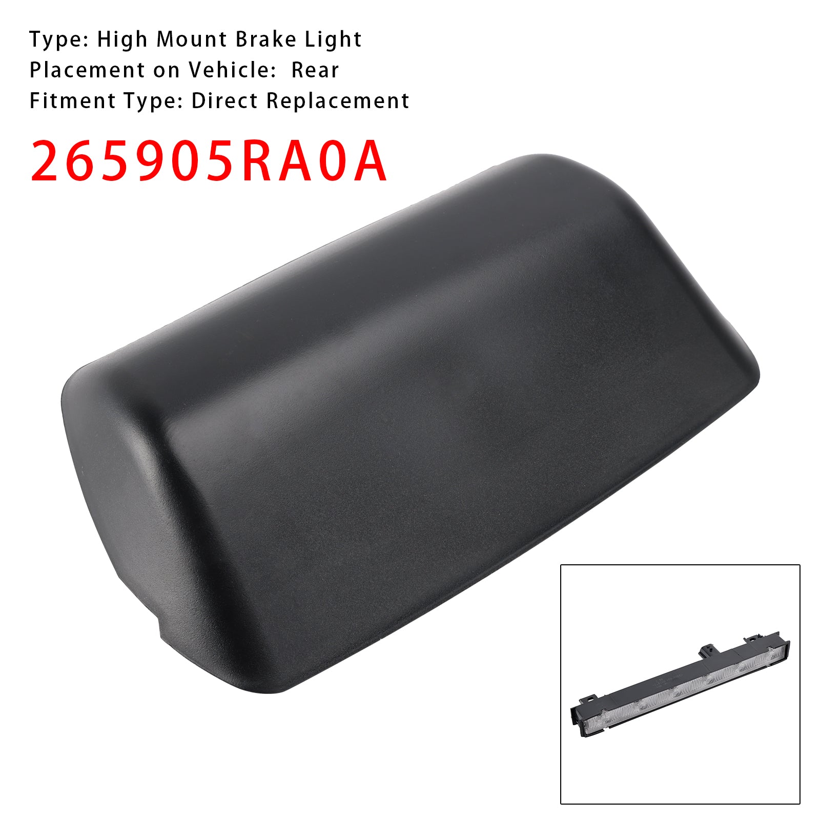 Feu stop surélevé pour Nissan Kicks 2017-2020 26590-5RA0A