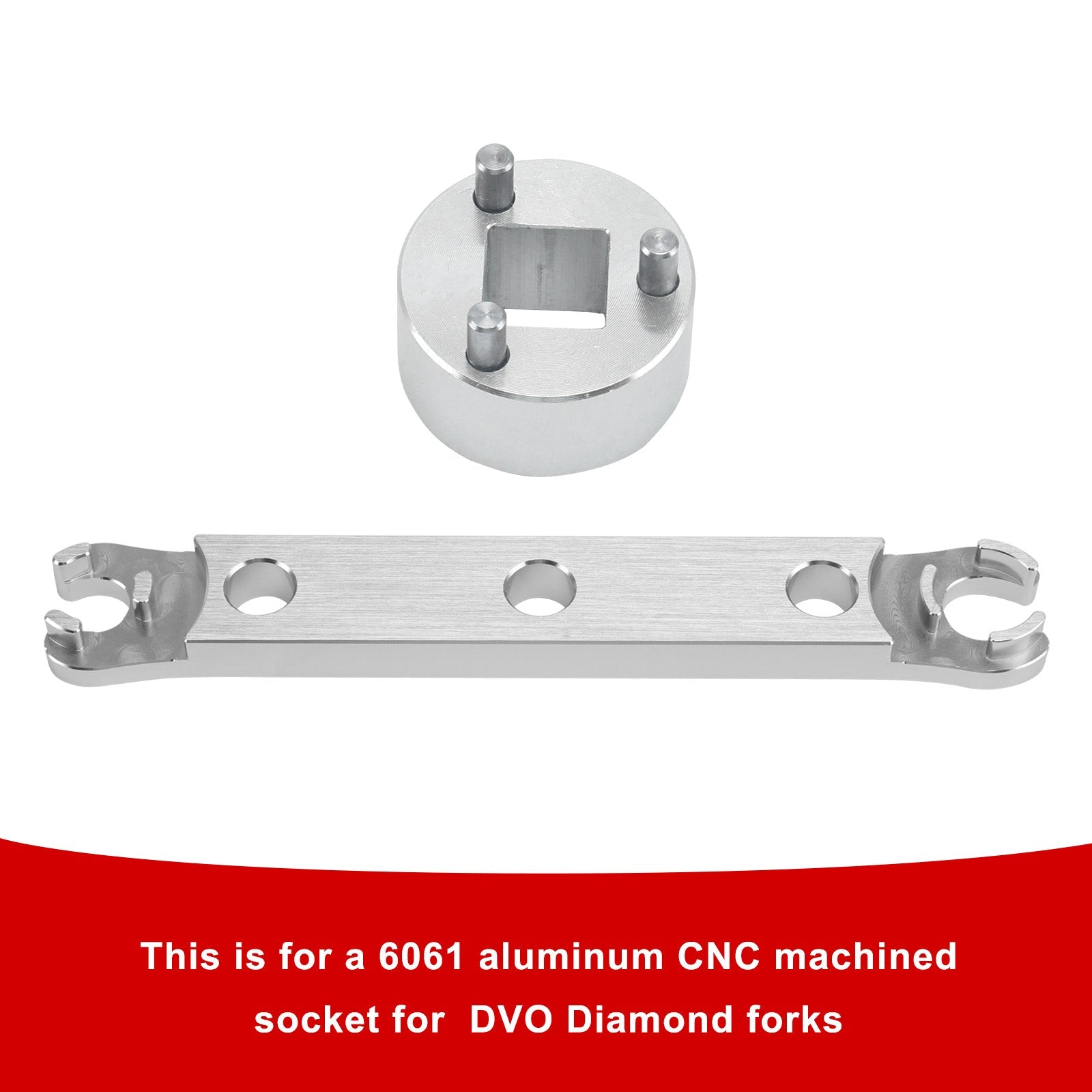 Verwijderingssleutel voor de onderste kap. Saphire/Onyx/Diamond/DVO vorkreconstructietool.