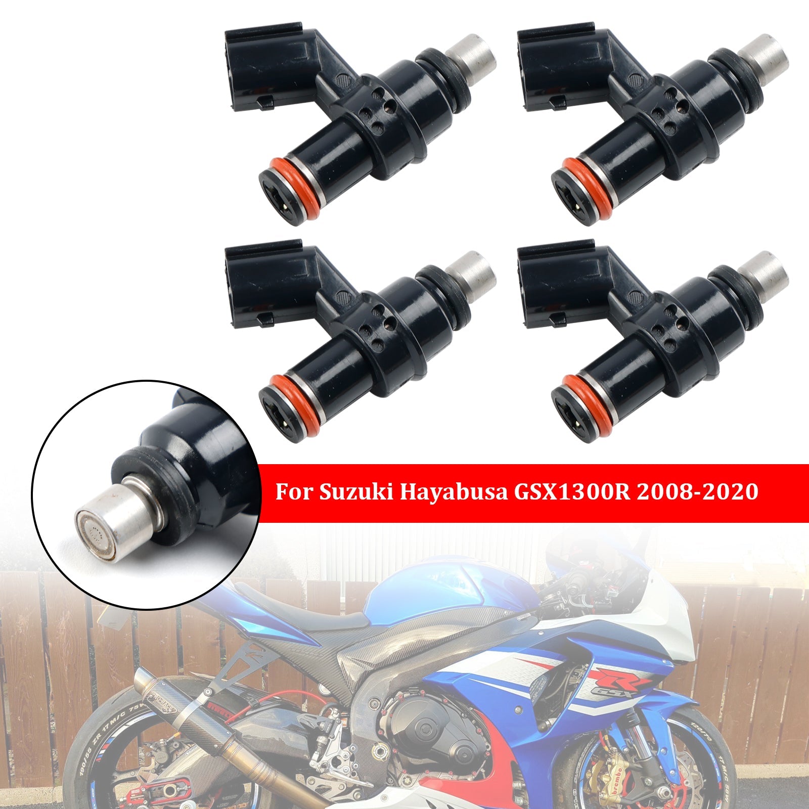 Injecteurs de carburant 2008-2020 Suzuki Hayabusa GSX1300R 4 pièces 1571021H00 15710-21H00