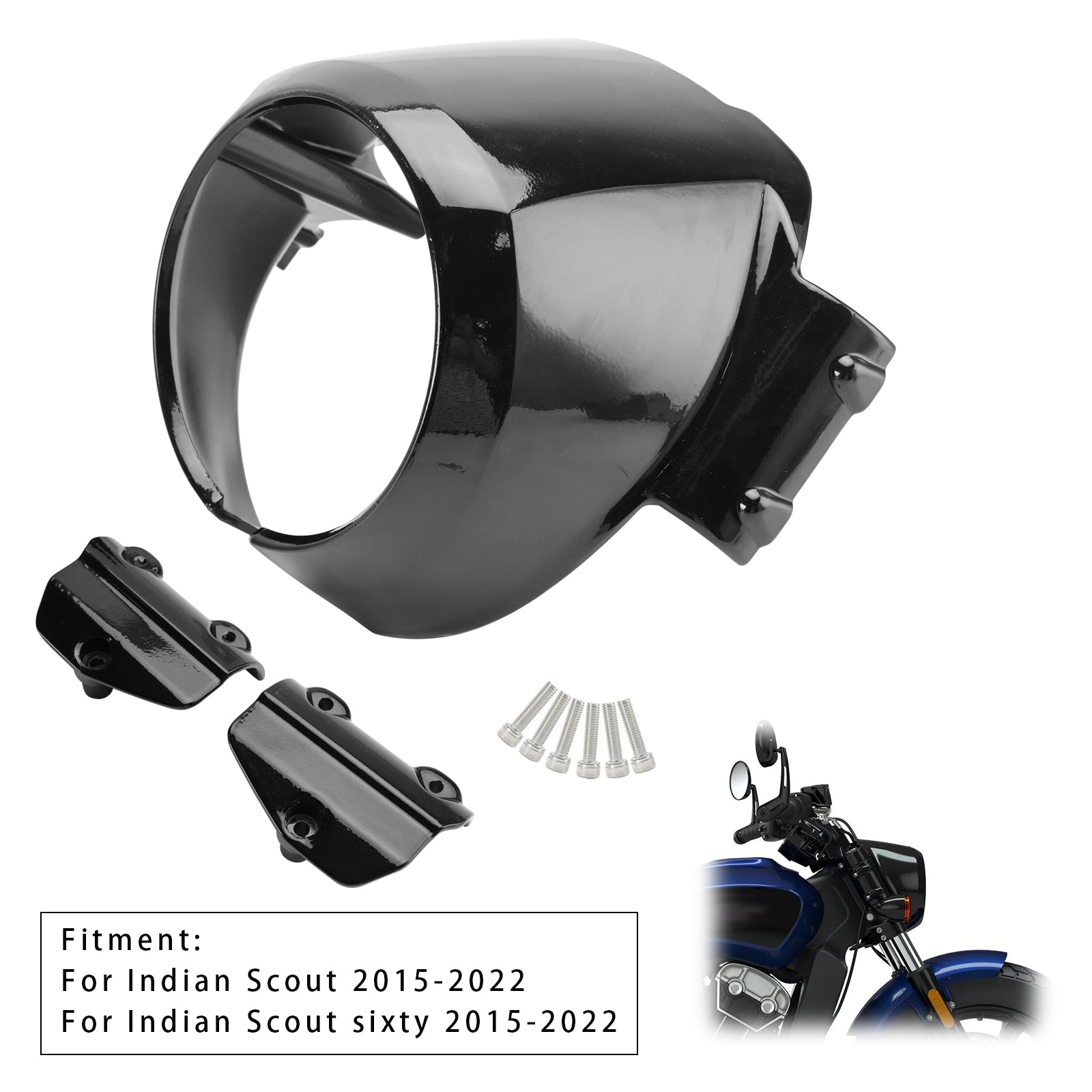 Indian Scout 2015-2022 Faros de la manga moteados.