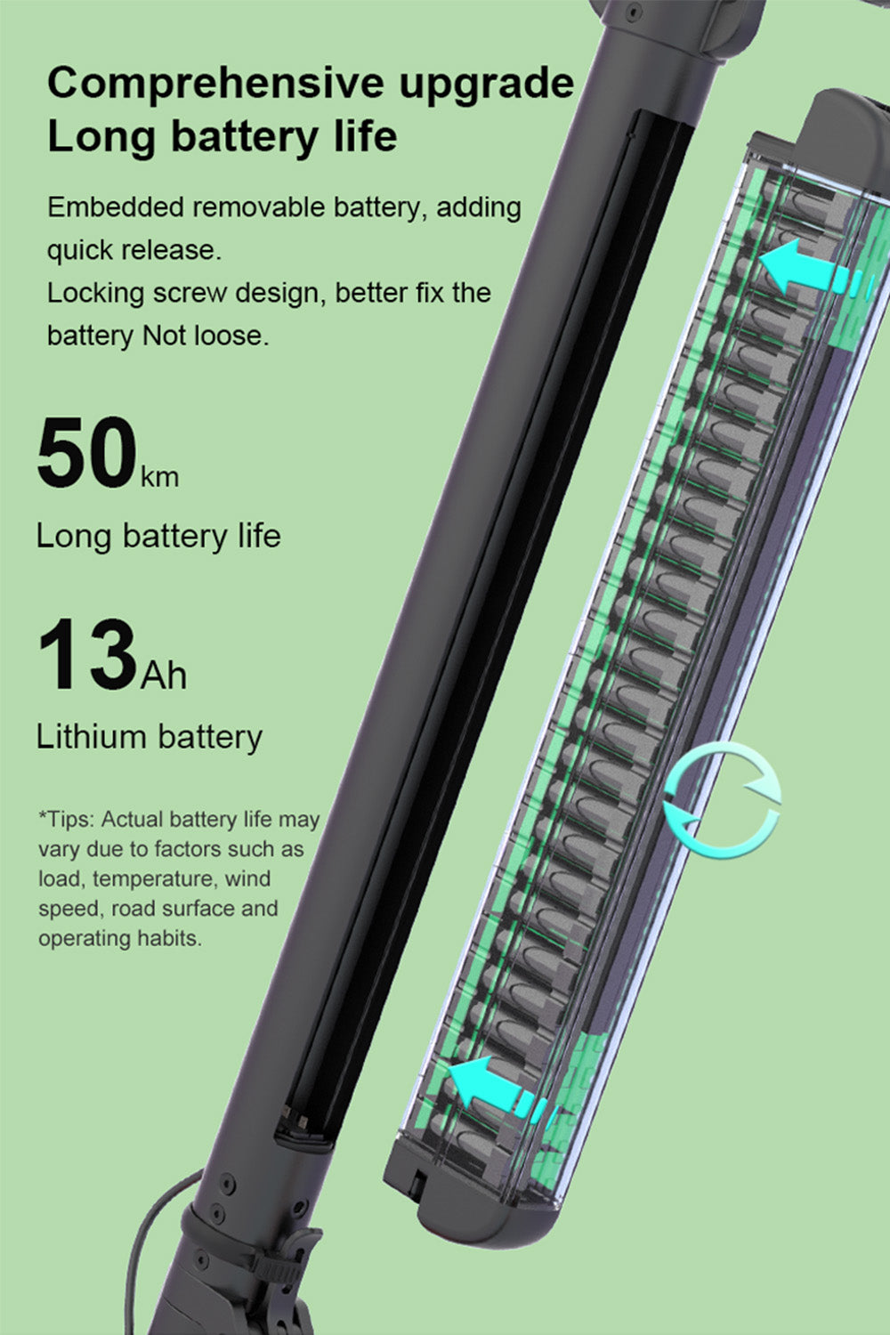 10-calowa składana hulajnoga elektryczna z napędem tylnym i amortyzacją ze stopu aluminium dla dorosłych