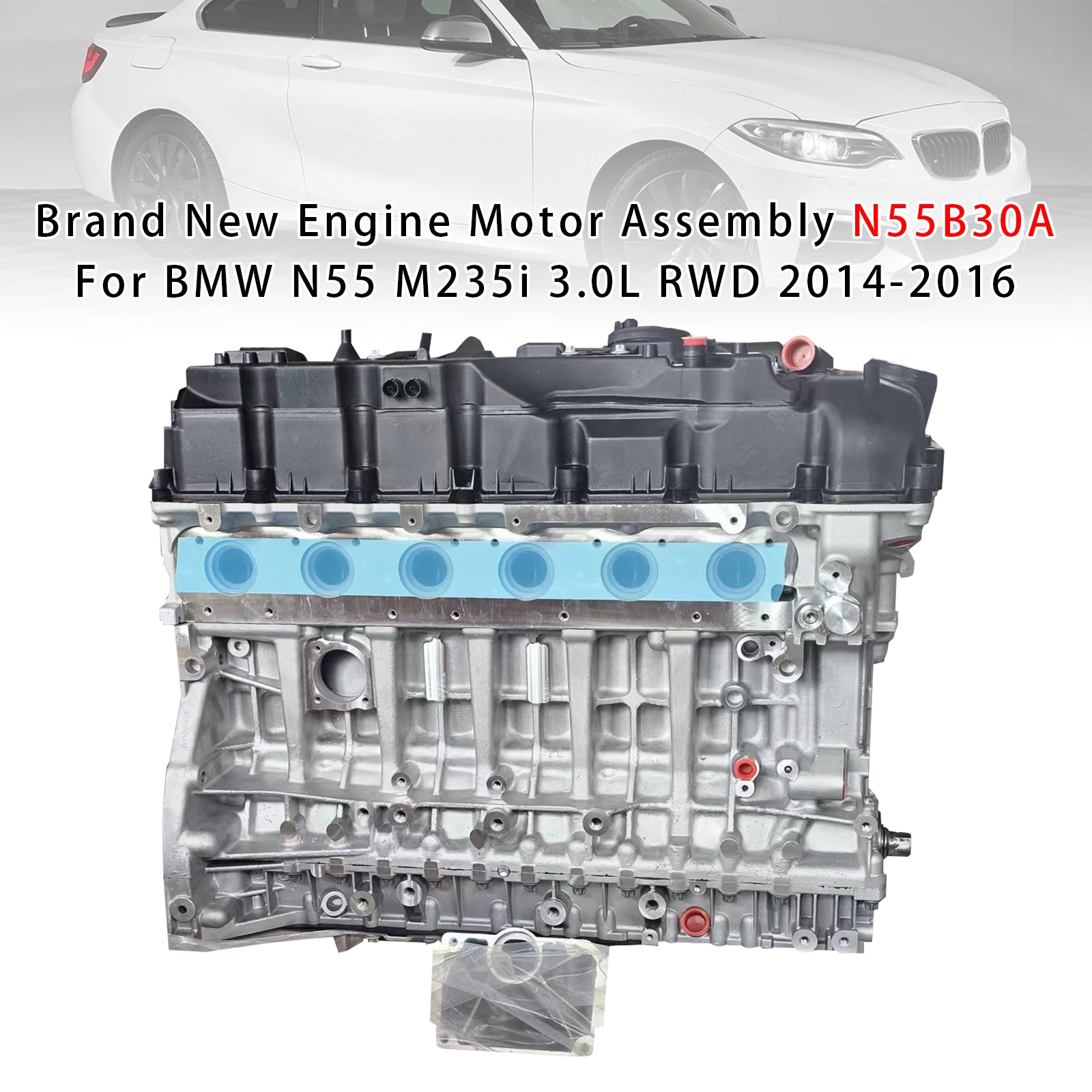 Brand New Engine Motor Assembly N55B30A Pour BMW N55 M235i 3.0L RWD 2014-2016