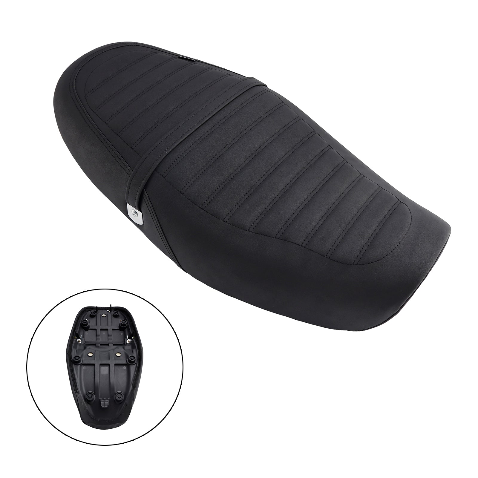 Bestuurder en voor/achter passagiersstoel Zwart voor Kawasaki Z900R 2018-2024