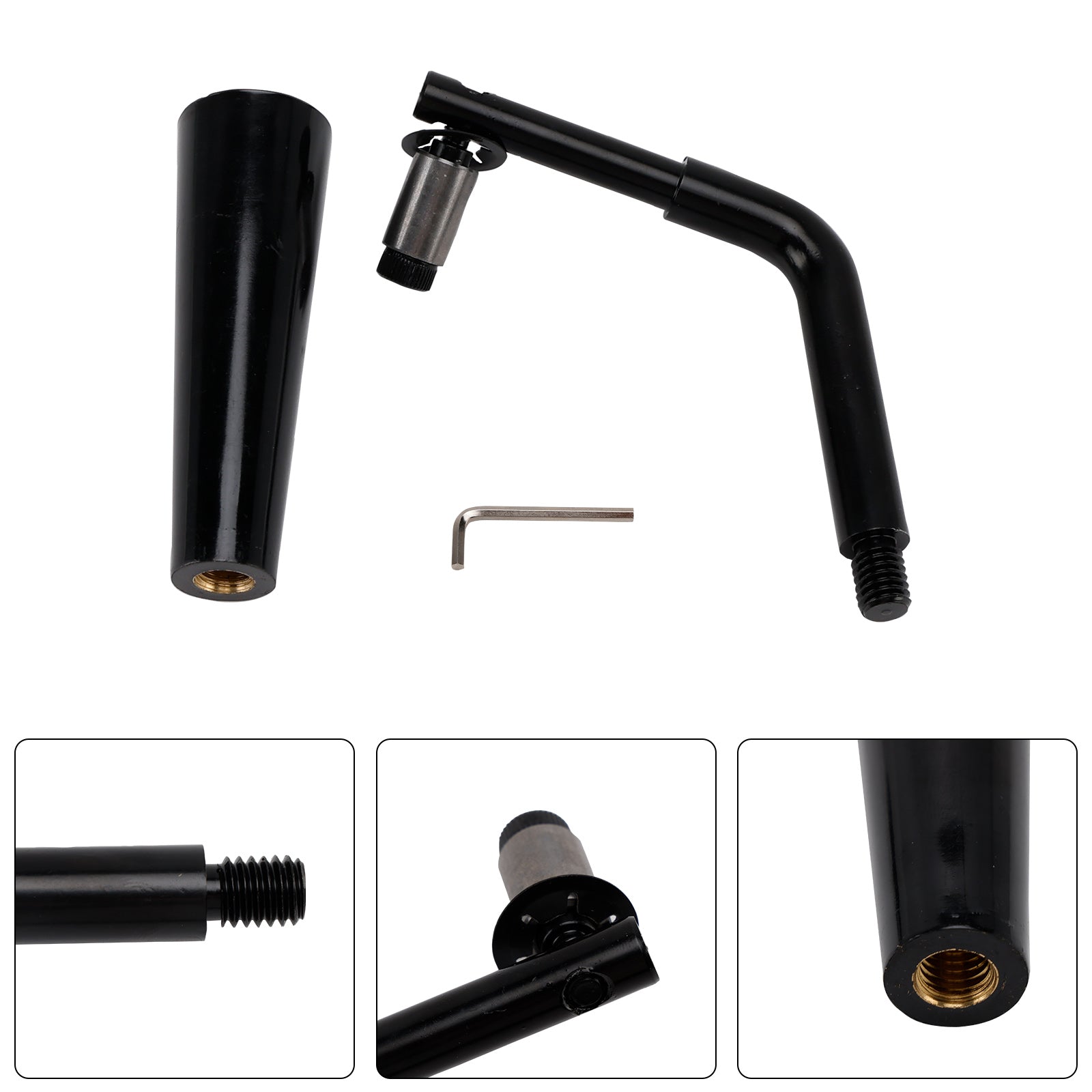 Poignée de porte filetée Quadra-Fire Outfitter-I/II pour poêles PelPro PP60 PP70 PP130 PP150 PPC90 TSC90 Pleasant Hearth Stoves PH35PS PH50CABPS PH50PS # SRV7093-024D