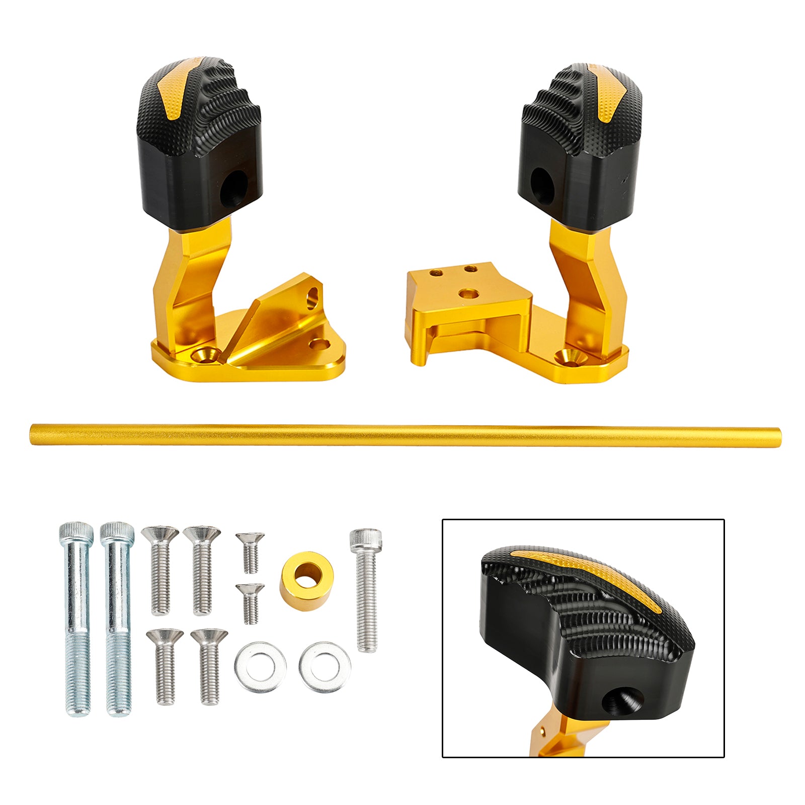 Cnc Protector Motore Statore Slider Oro Per Suzuki Gsxr1300 Hayabusa 2021-2023