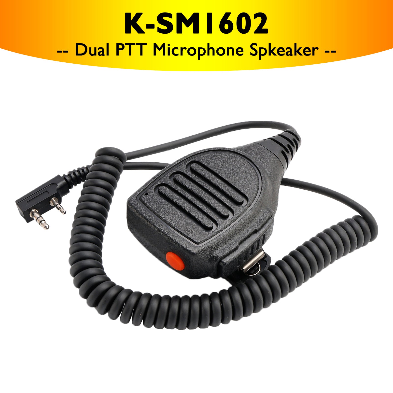 K-SM1602 PTT a doppio microfono per TK-220 TH-F6 RPV516A KG-UVD1P PX-666