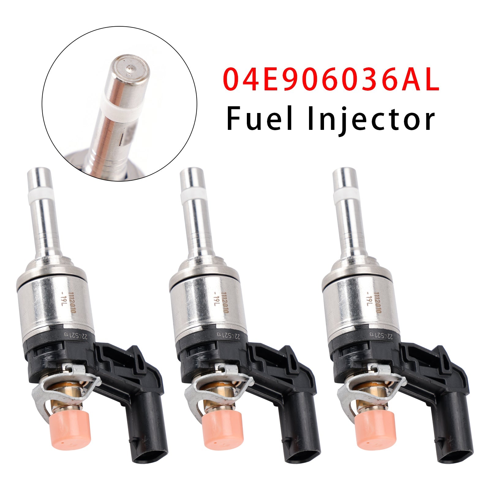 3 injecteurs de carburant pour Audi, VW, Skoda Rapid, Octavia et Fabia 1.0 TSI 04E906036AL