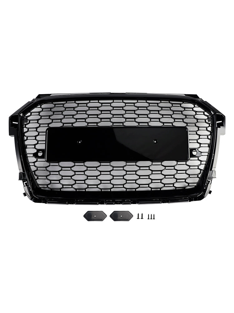 RS Style Honeycomb Bumper Grille Pour Audi A1 S1 8X Facelift 2016-2019 Black