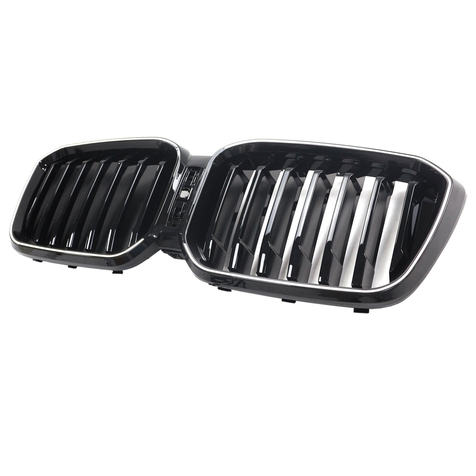 Bright Black Bumper-rooster met gat met gat voor camera voor BMW X3 G01 X4 G02 2022-2025