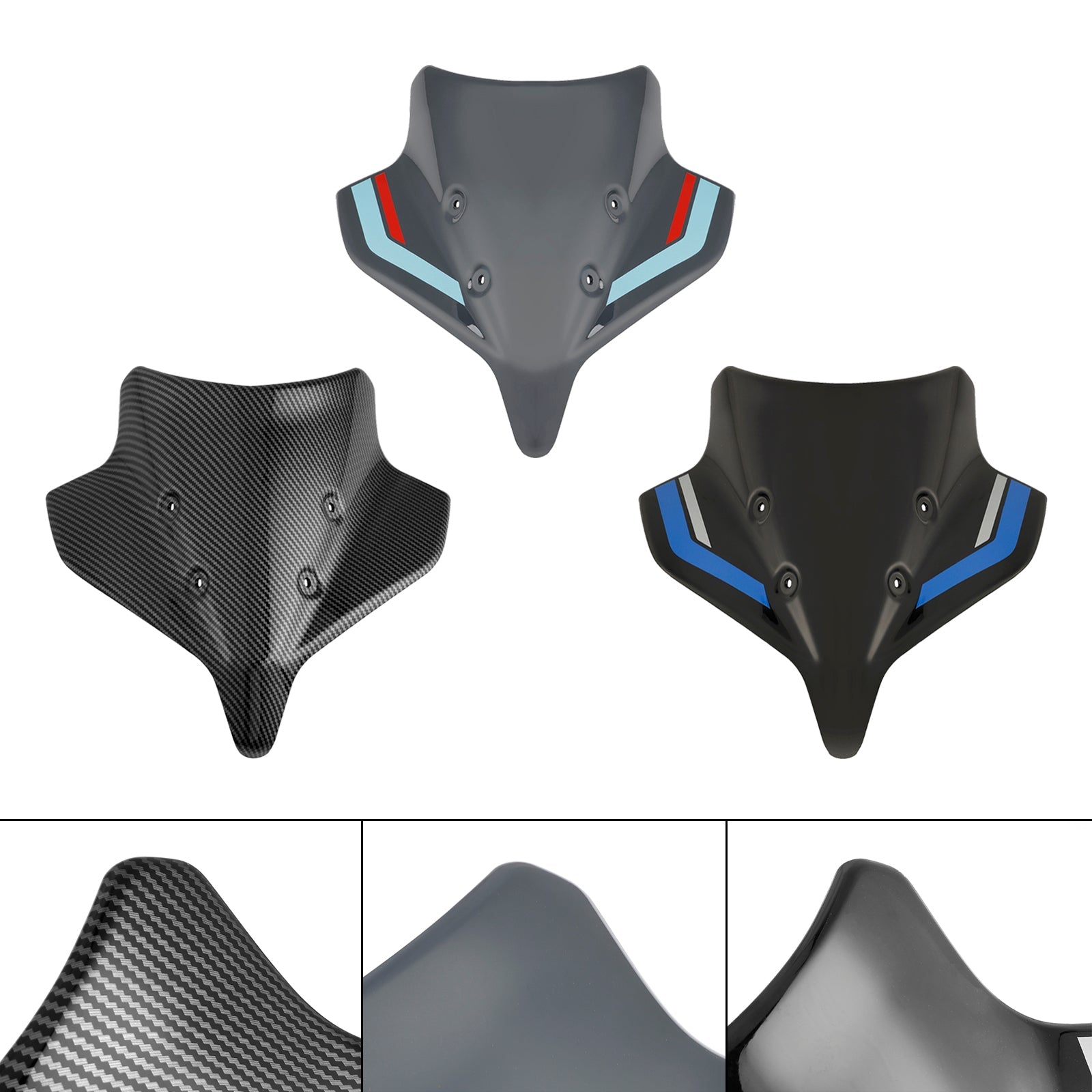 ABS-moottoripyörän tuulilasi Yamaha MT-10/MT-10 SP 2022-2024