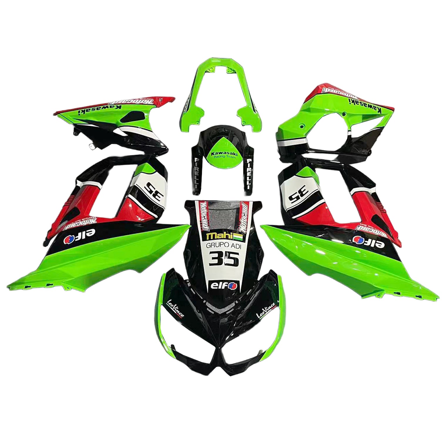 Vbrizgavanje kompleta za karoserijo plastični abs, ki je primeren za Kawasaki Z1000SX 2010-2015