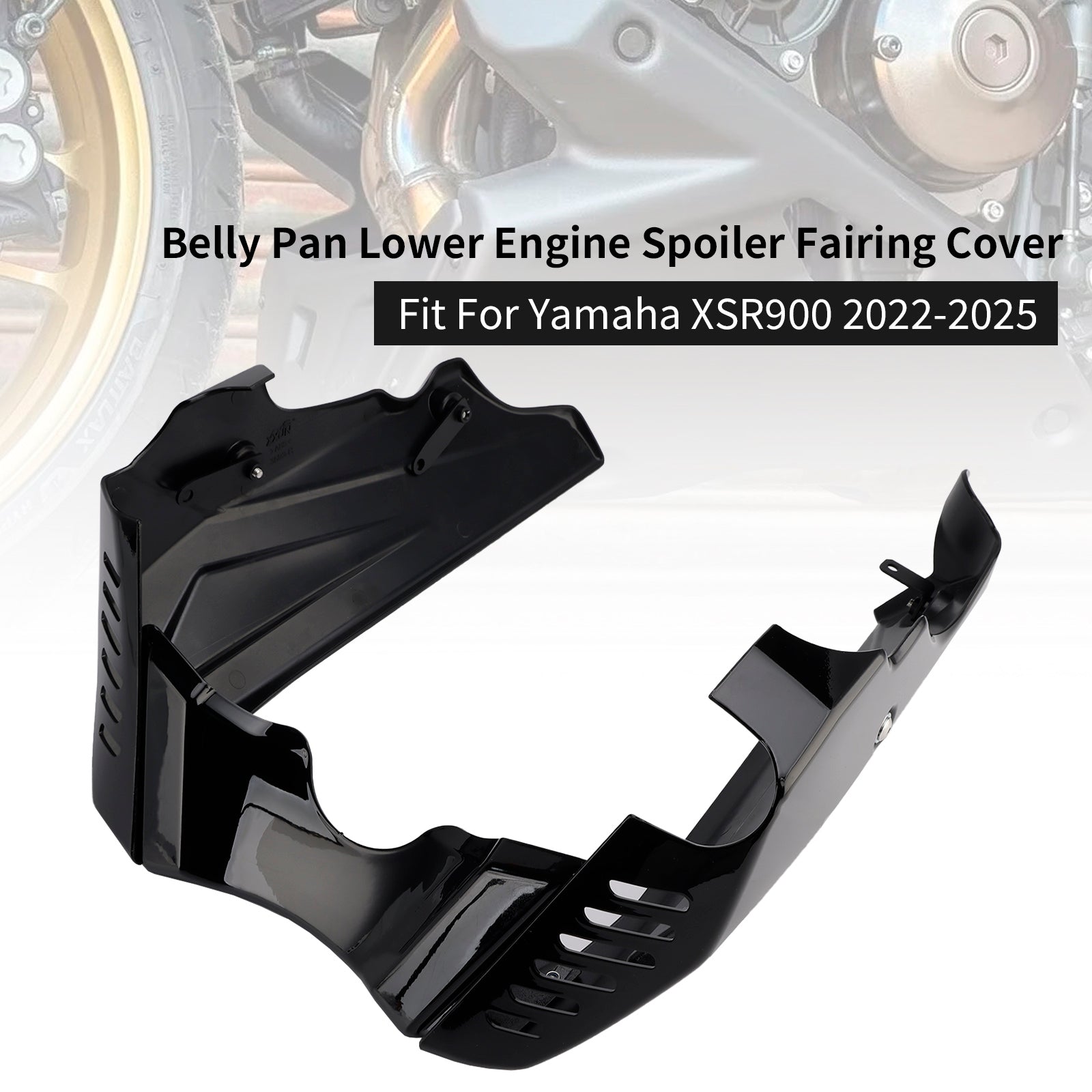 Sabot moteur inférieur et protection de carénage pour Yamaha XSR900 (2022-2025)
