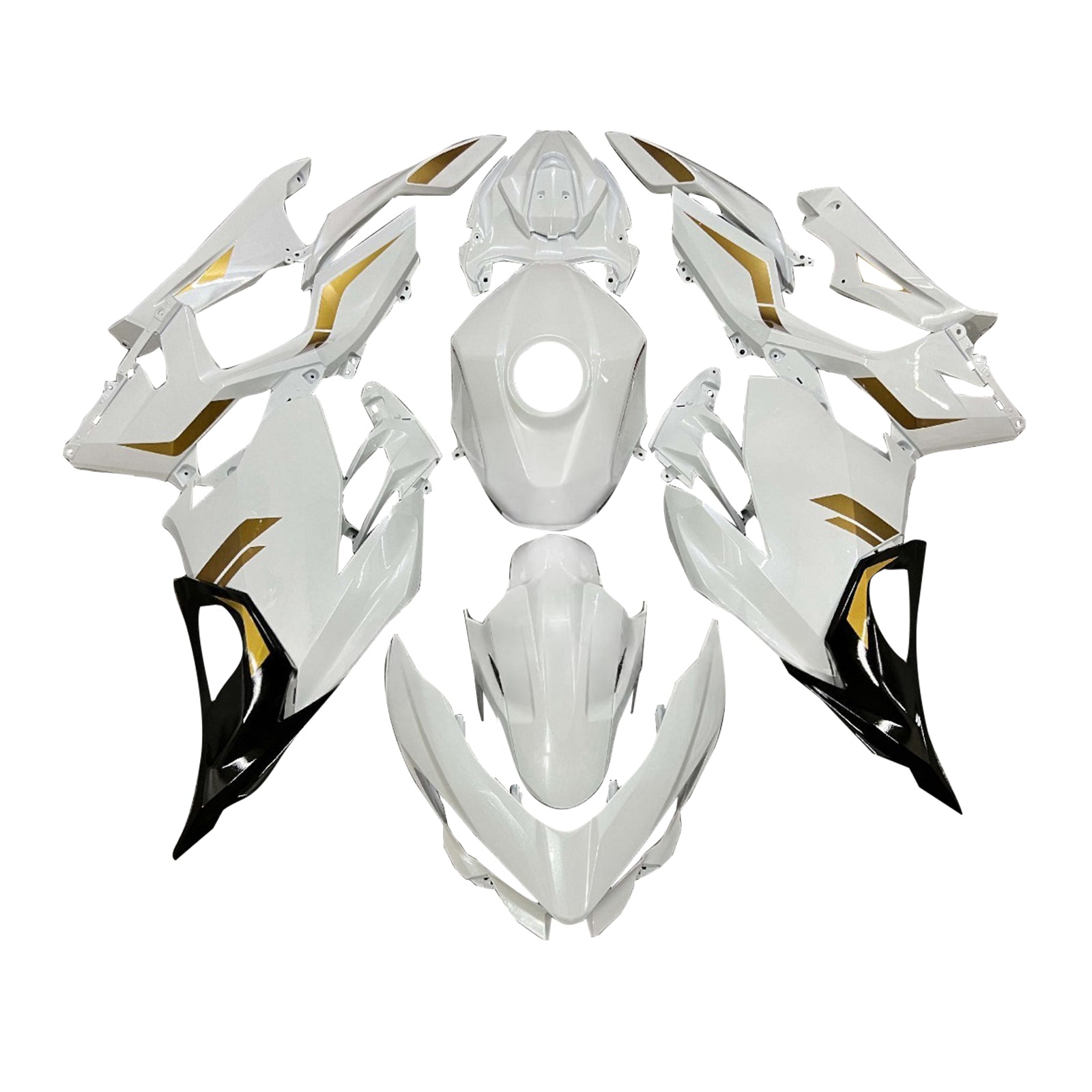 Kit di carenatura a iniezione, carrozzeria in plastica ABS per Kawasaki EX400 Ninja400 2018-2024