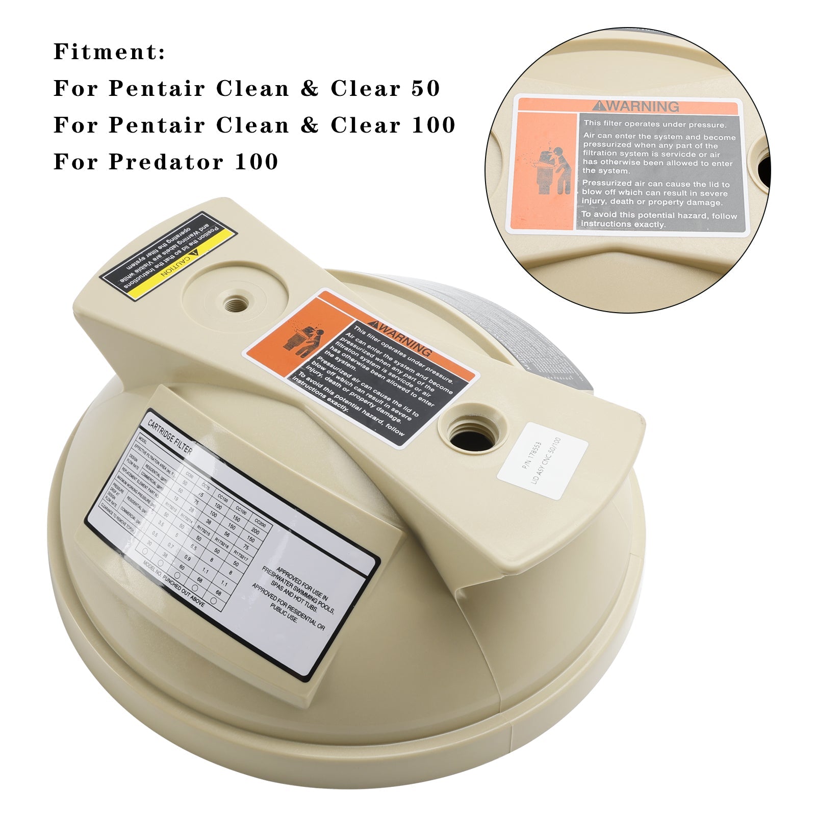 Osłona filtra 178553 do Pentair Clean & Clear 50 100 Predator 100