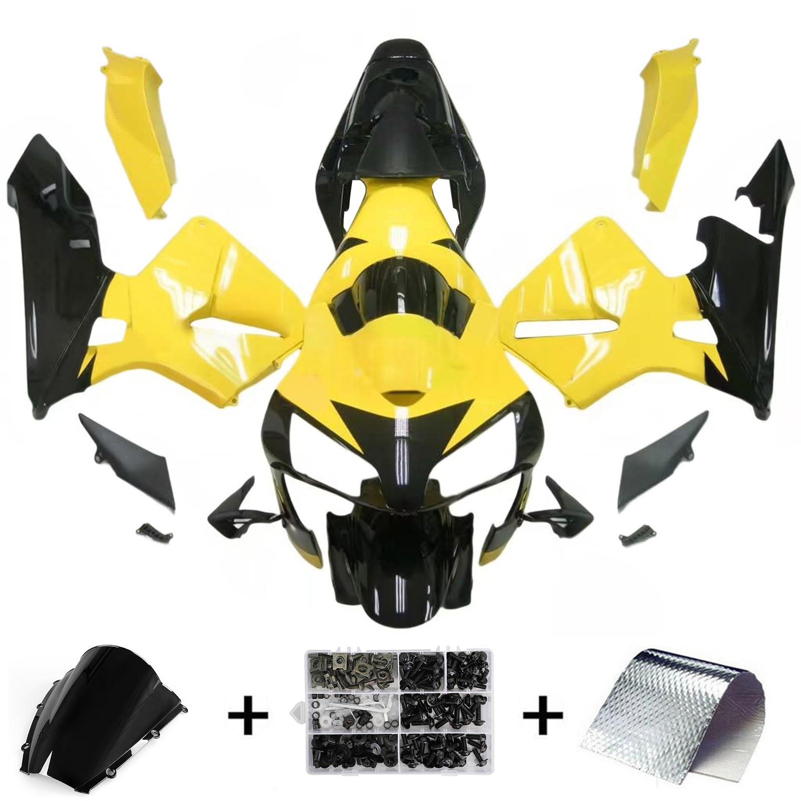 Kit de carénage par injection, carrosserie en plastique ABS pour Honda CBR600RR 2003-2004 F5