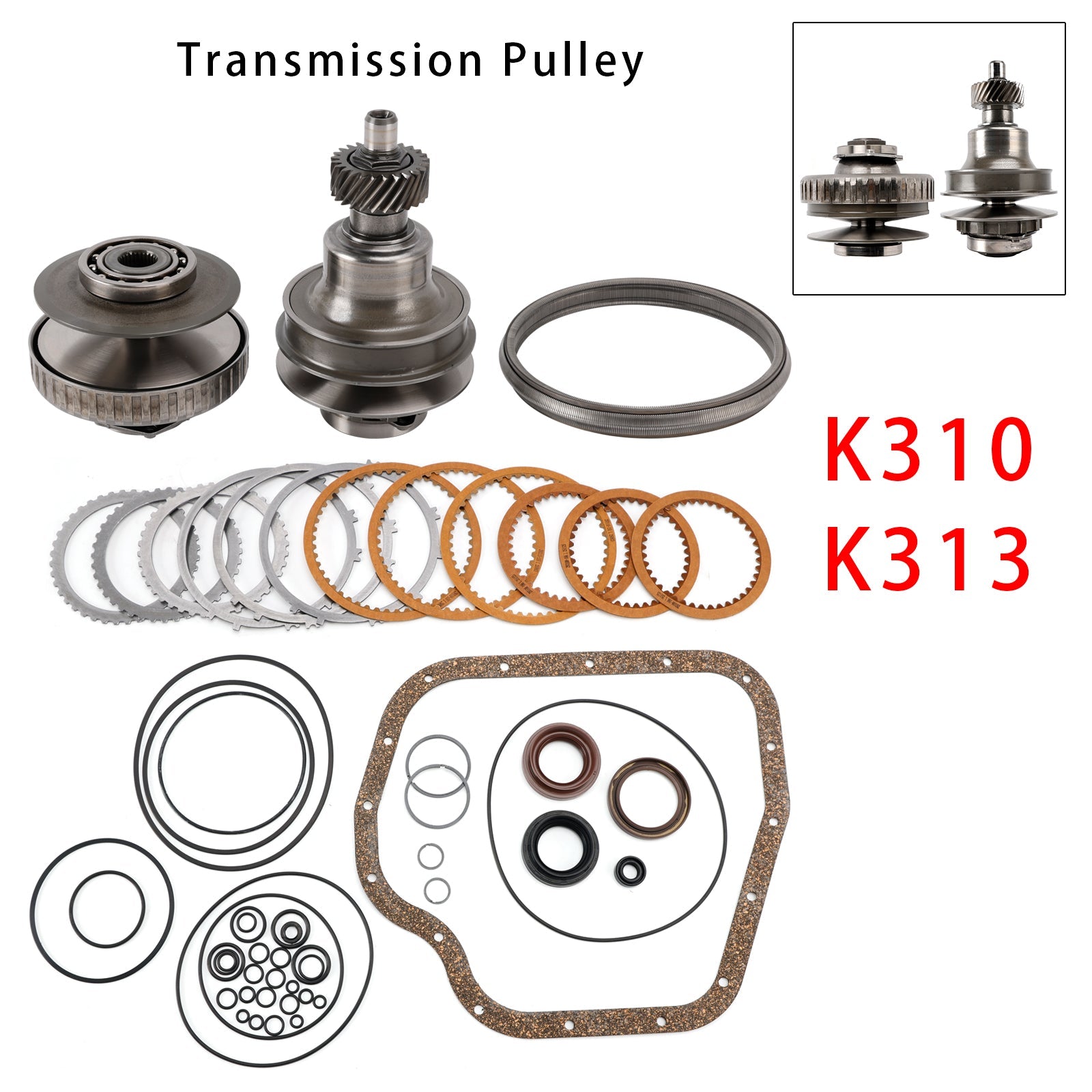 Gruppo puleggia e catena di trasmissione CVT per Toyota Allion 1.2L K310 K313 (2016)