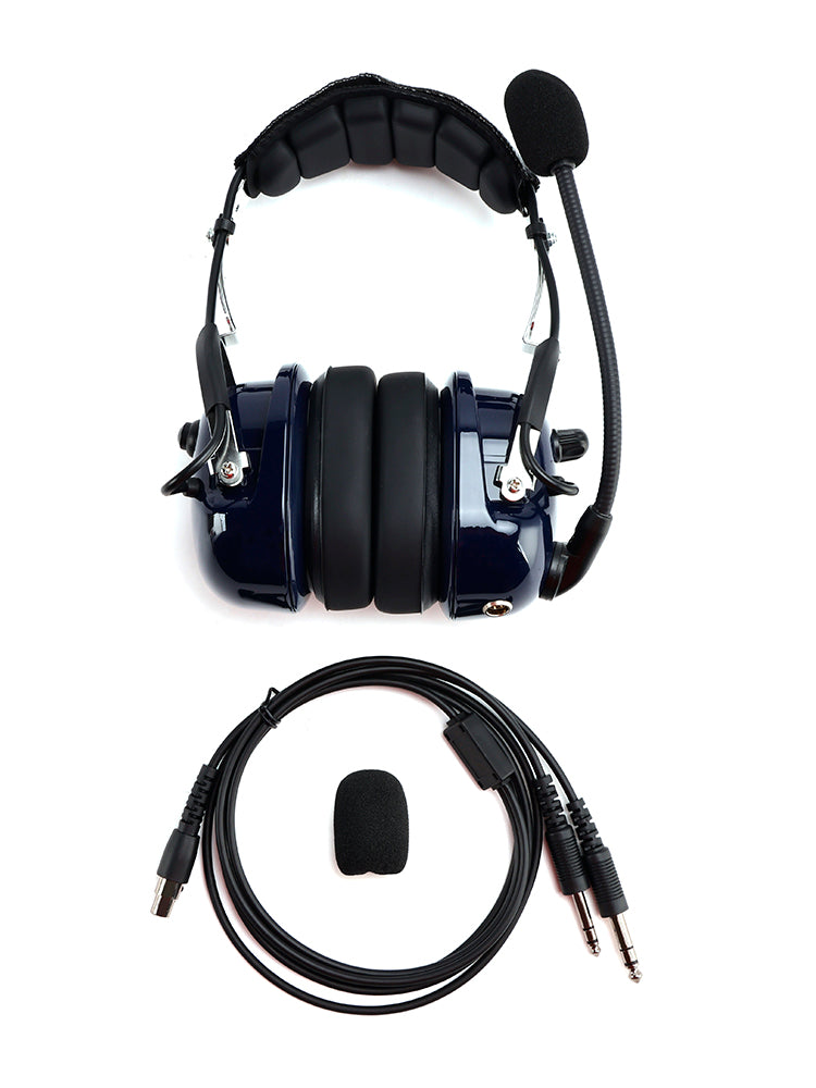 Casque antibruit pour pilote, prises GA 6,3/5,2 mm, compatible avec tous les avions
