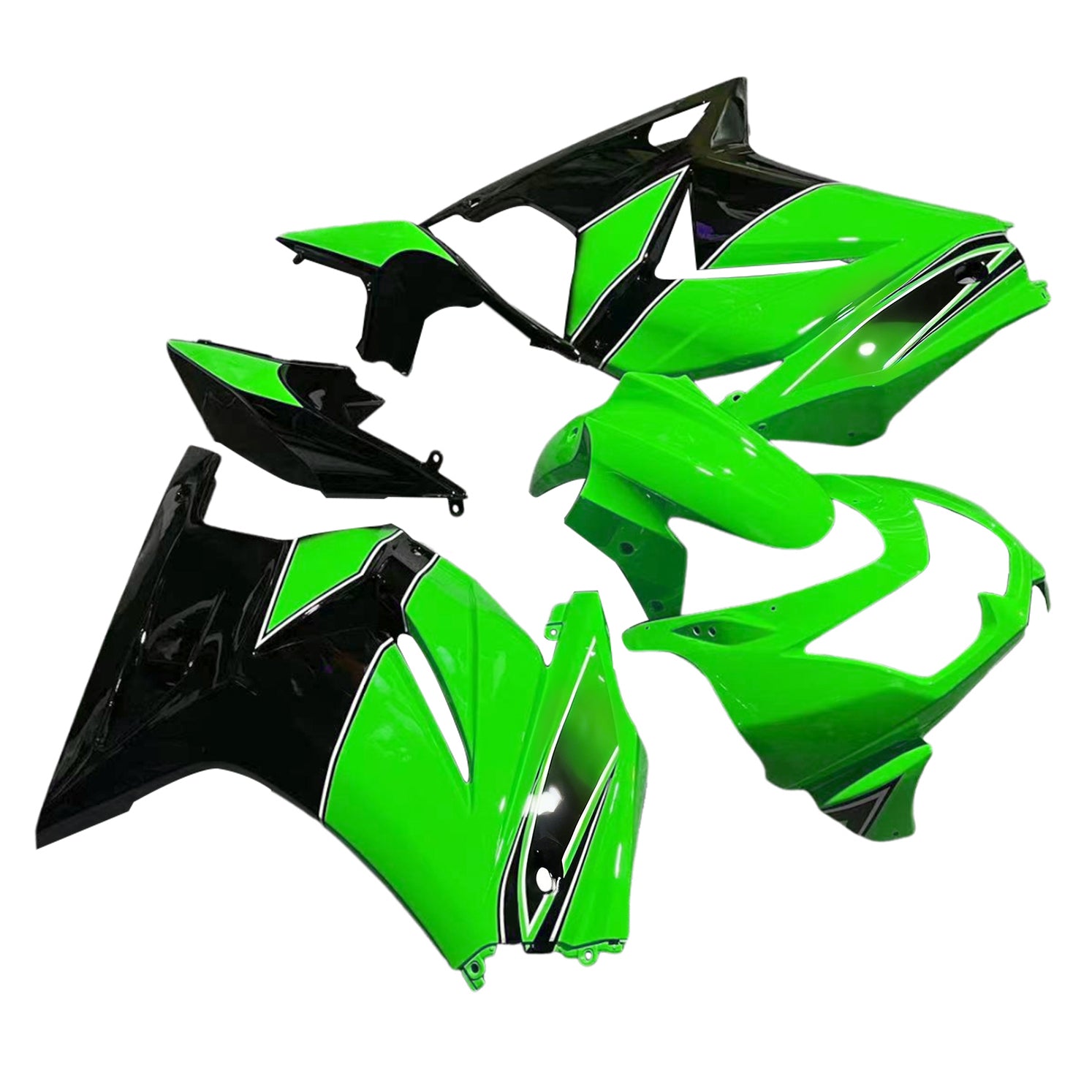 Kit de carénage par injection, carrosserie en plastique ABS, compatible avec Kawasaki EX250 Ninja 250RR 2008-2012