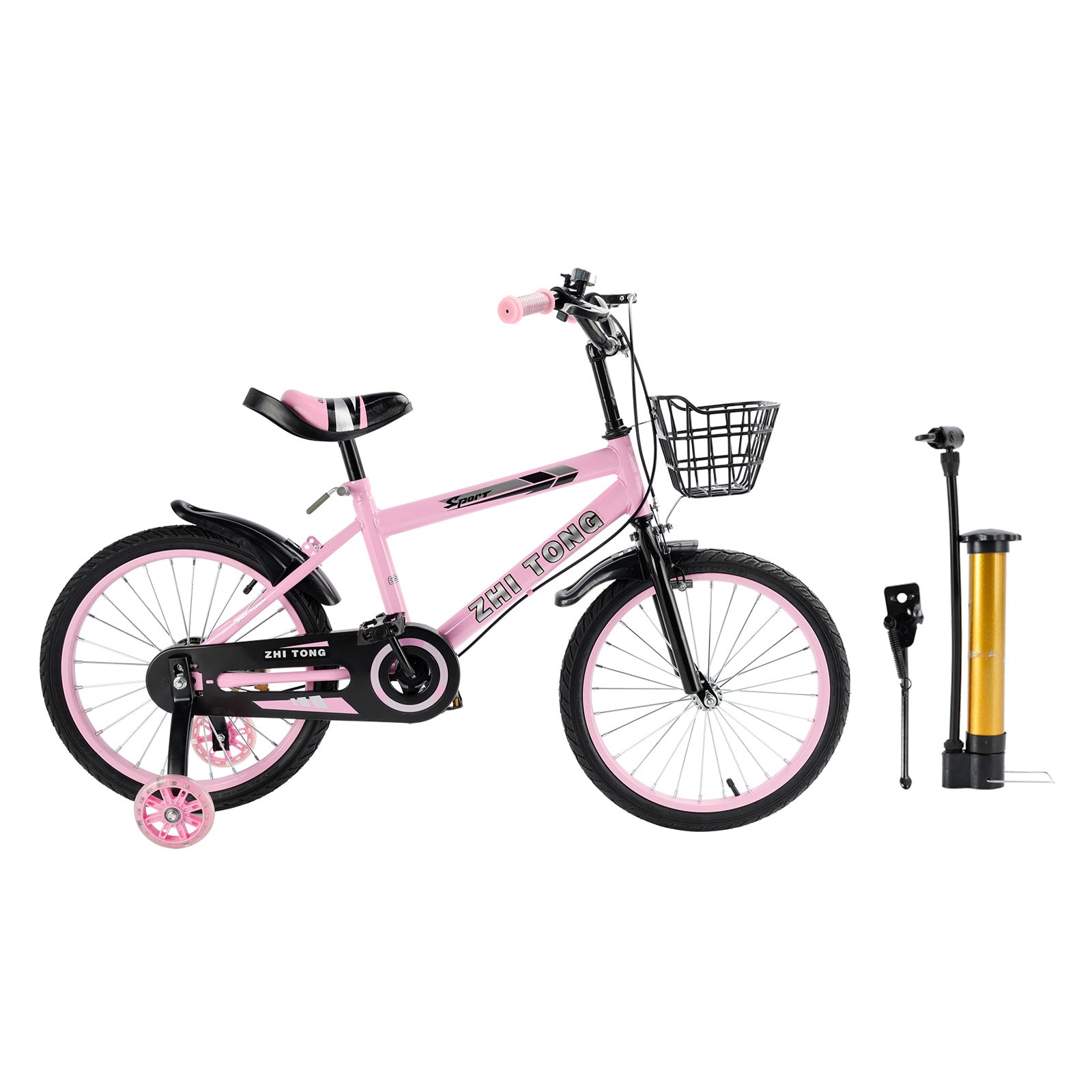 Bici da bambino 14/12/18 pollici per ragazze con ruota ausiliaria