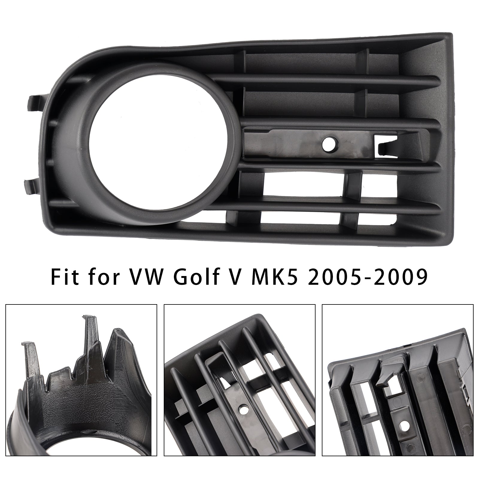 Grille de pare-choc avant droit pour phare antibrouillard VW Golf V MK5 2005-2009 1K0853666B