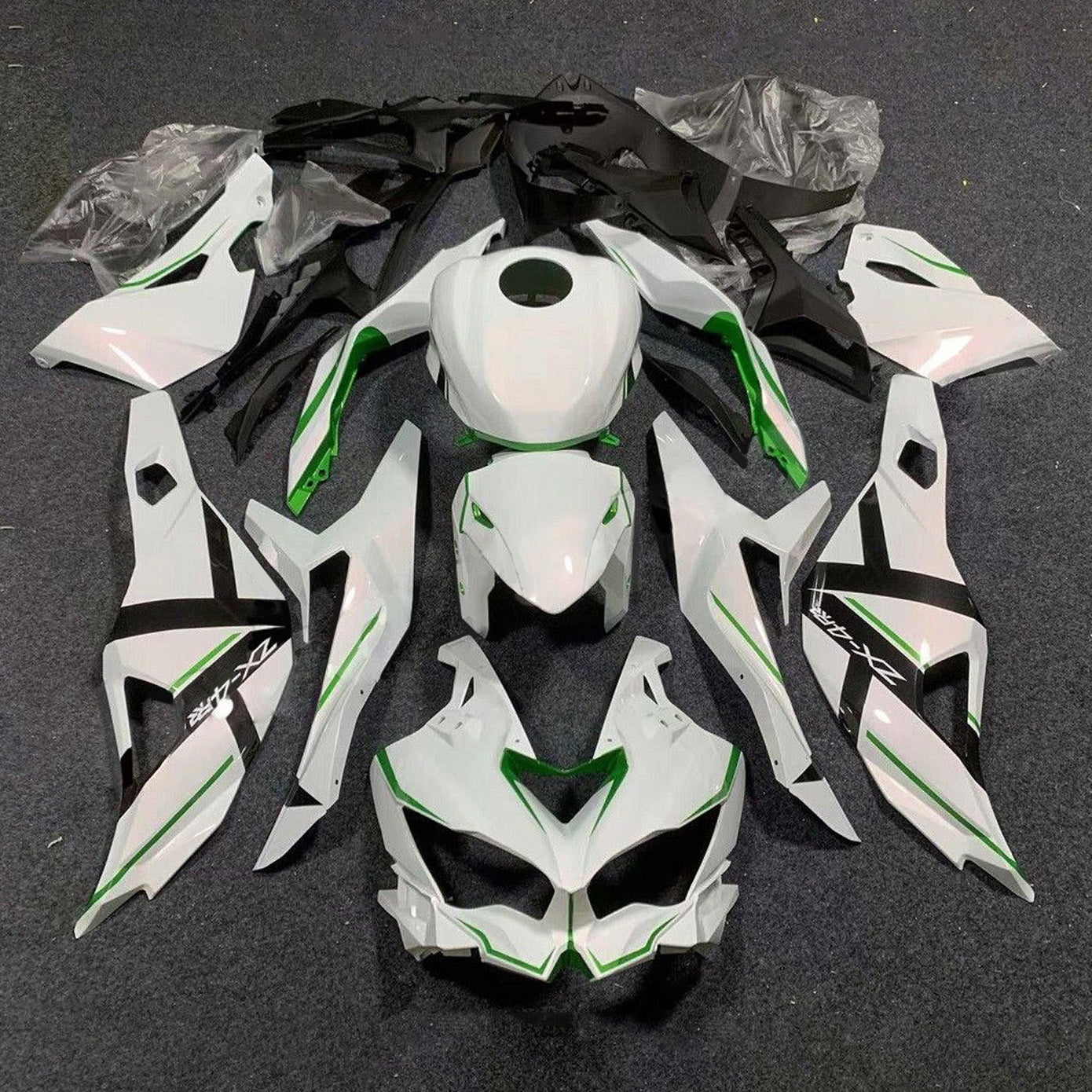 Kit de carénage d'injection Kawasaki Ninja ZX-25R ZX-4R ZX-4RR 2019-2024