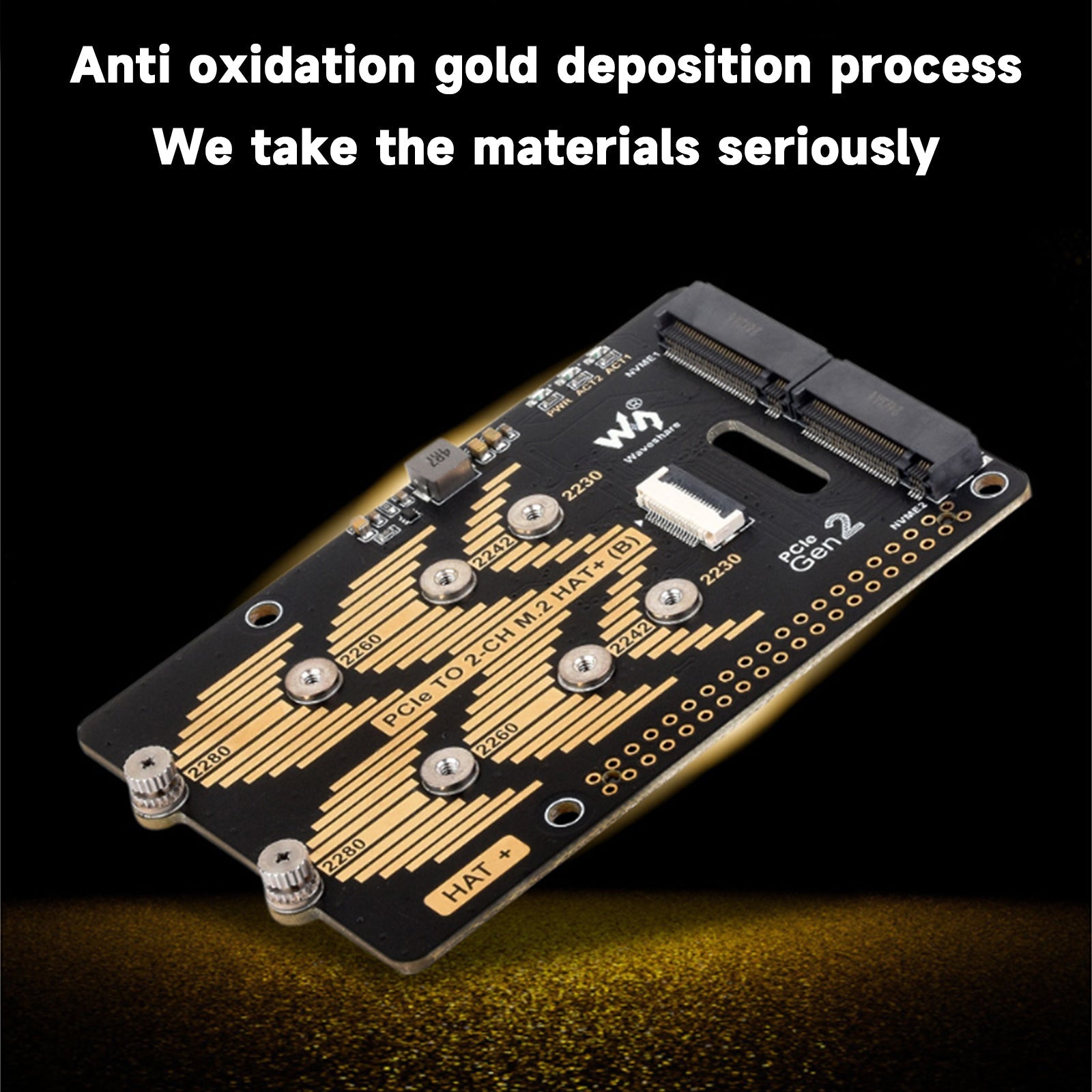 Dwukanałowa karta obrotowa Raspberry Pi 5 PCIe z protokołem Nvme. Podwójny dysk twardy M.2