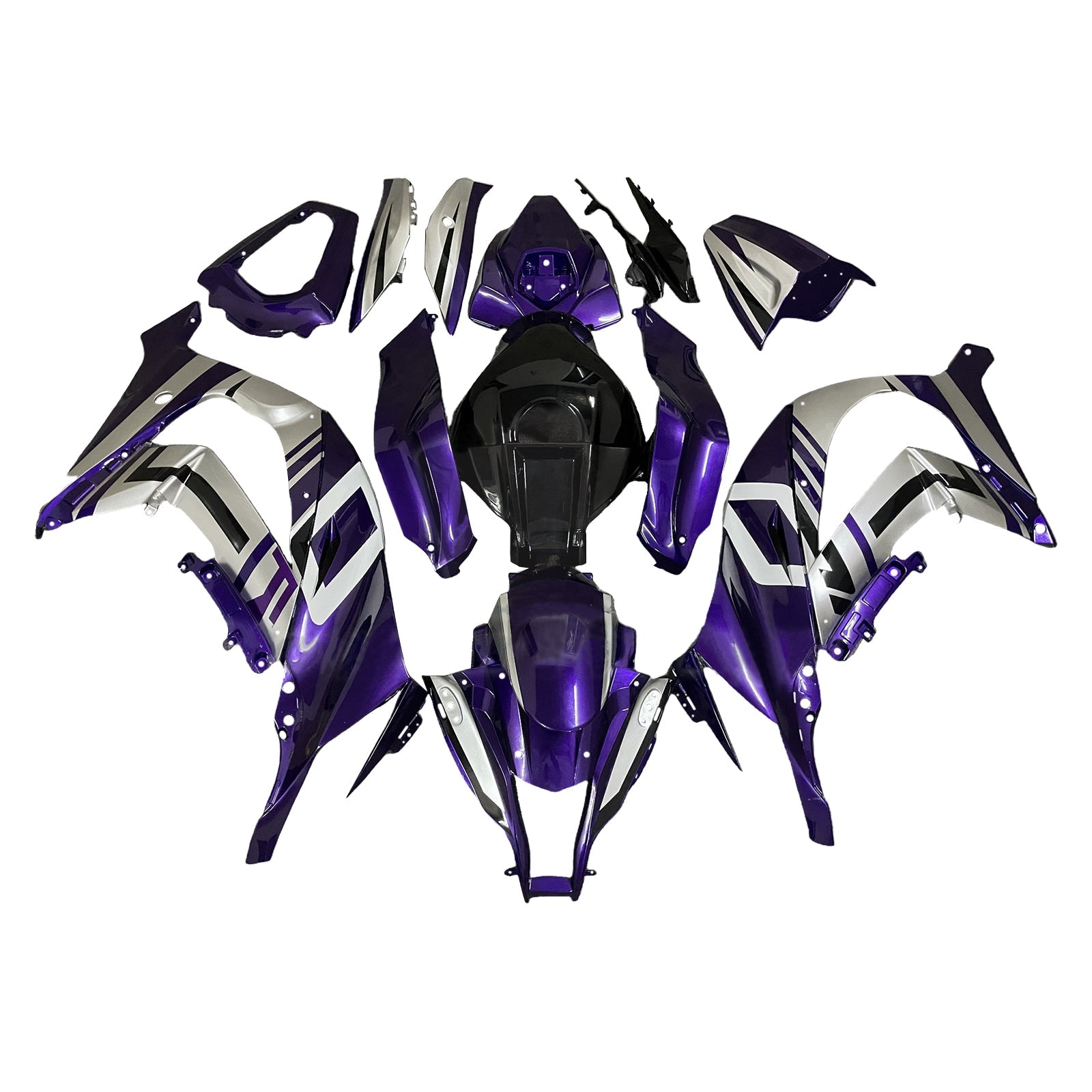 Kit de carénage par injection, carrosserie en plastique ABS pour Kawasaki ZX10R 2011-2015