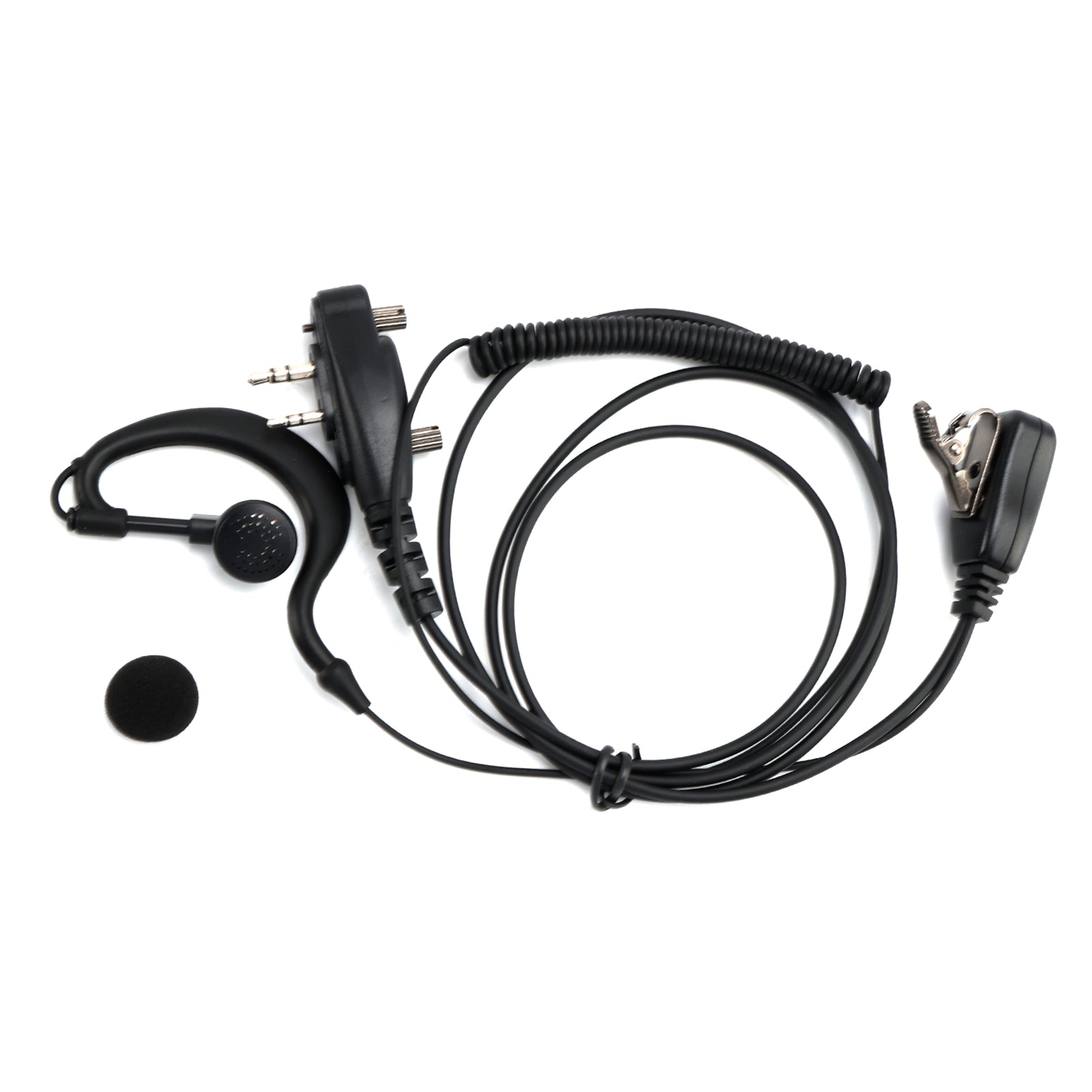Casque d'écouteurs intra-auriculaires incurvés ICOM F1000-011 pour ICOM A16 IC-F3230 F4230D F1100 F2100D