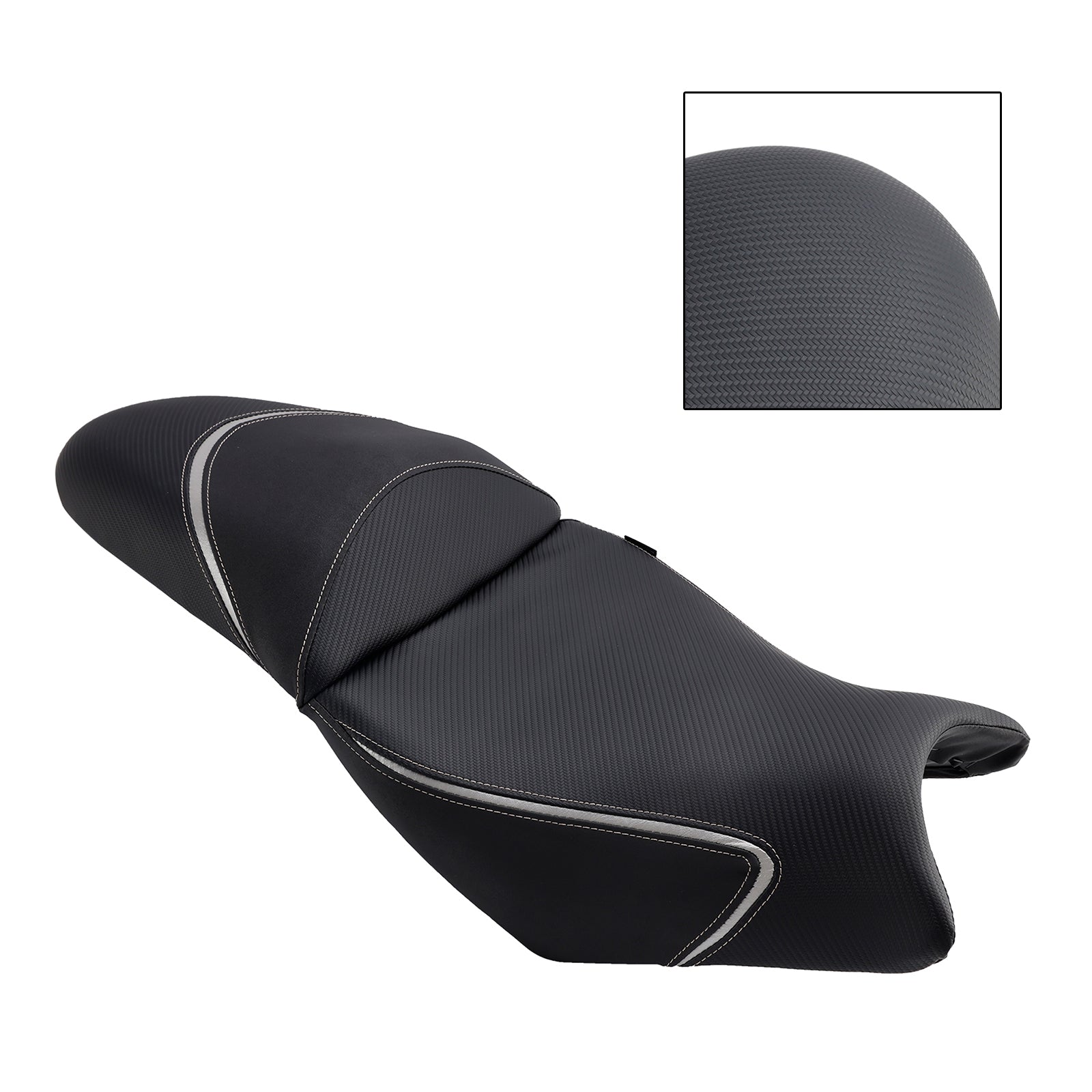 Selle pilote et passager complète grise pour Kawasaki Versys 650 2022-2024