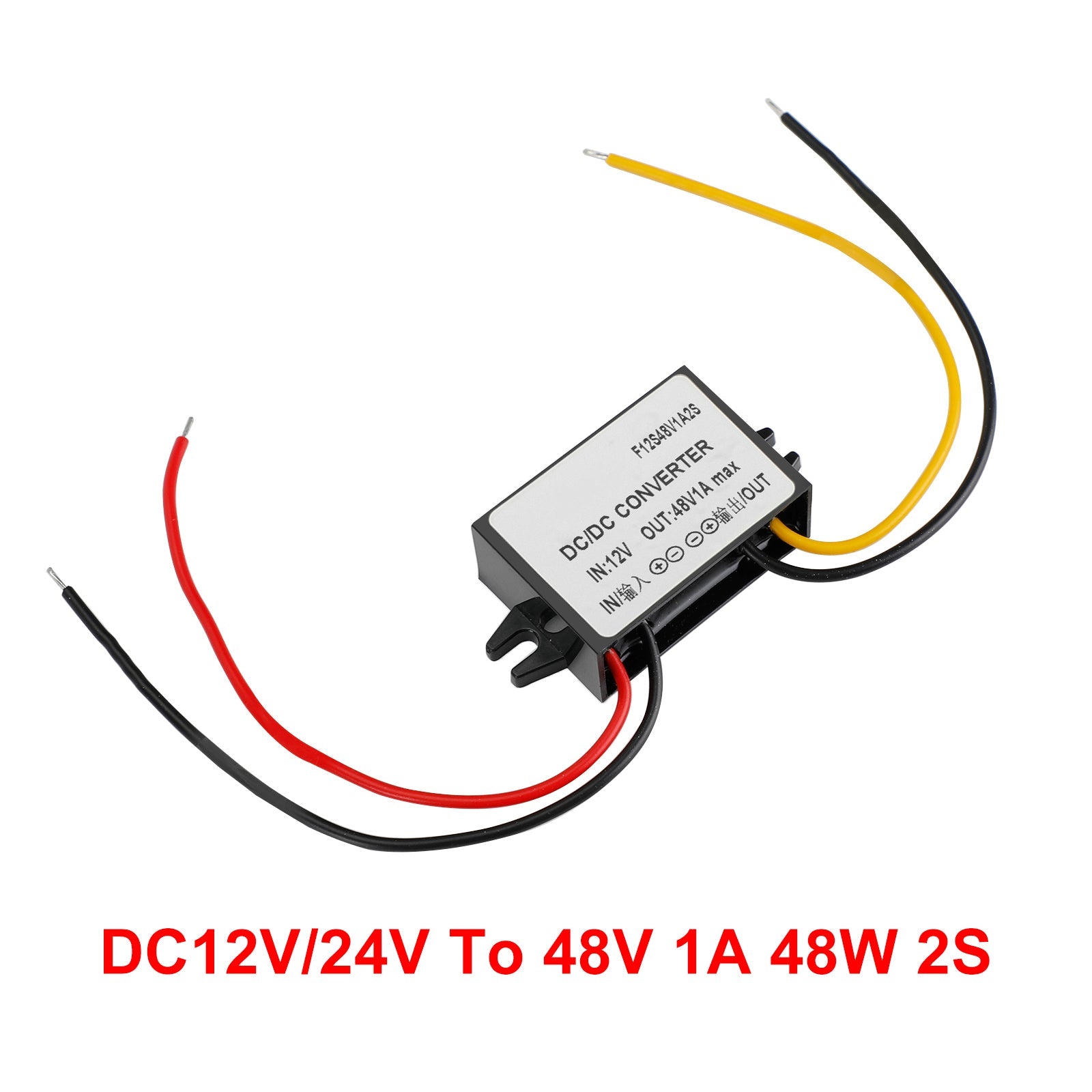 Convertisseur d'alimentation élévateur DC-DC 12 V-48 V 1 A 48 W, régulateur étanche pour voiture