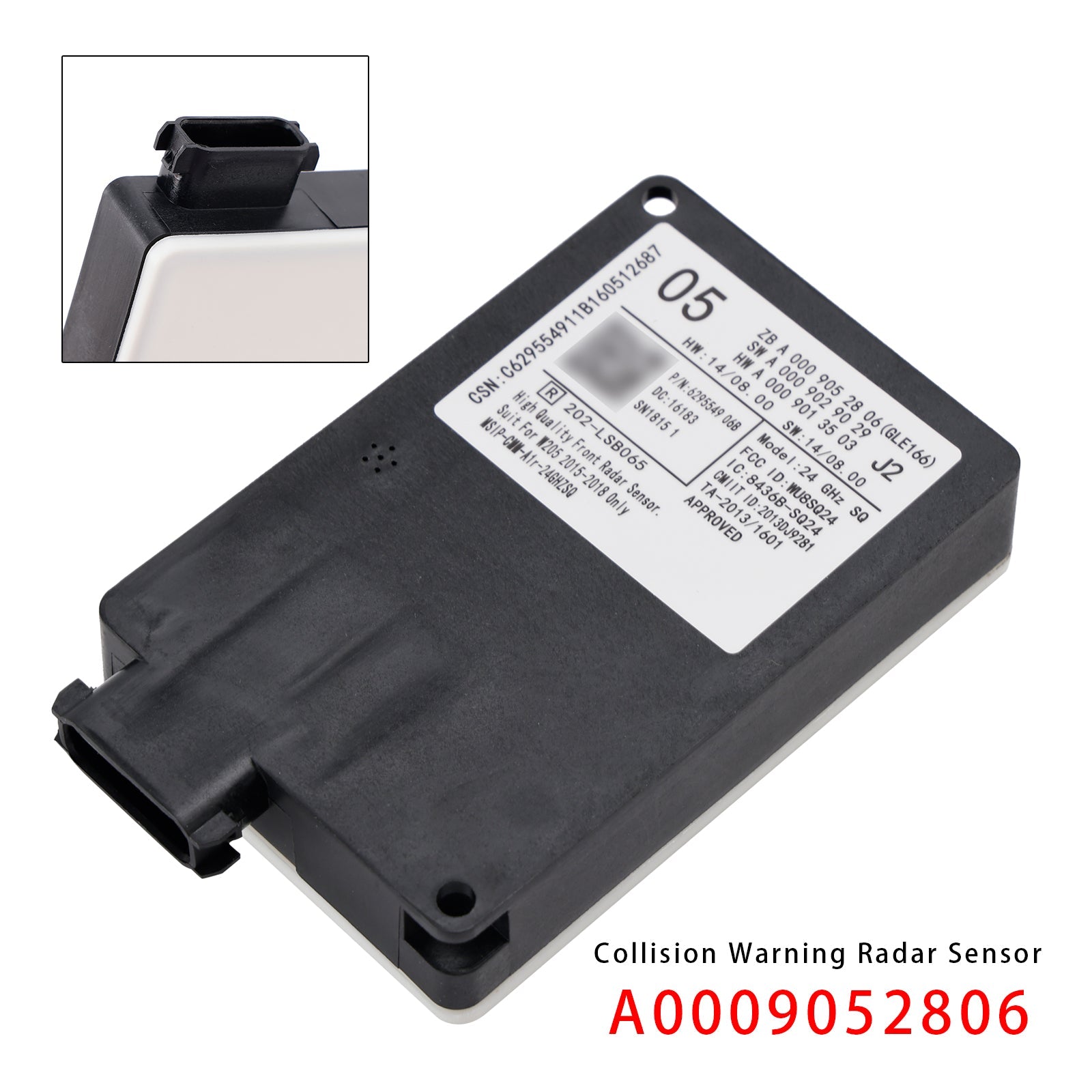 Capteur radar d'avertissement de collision frontale A0009052806 pour Mercedes-Benz GLE W166 (2015-2018)